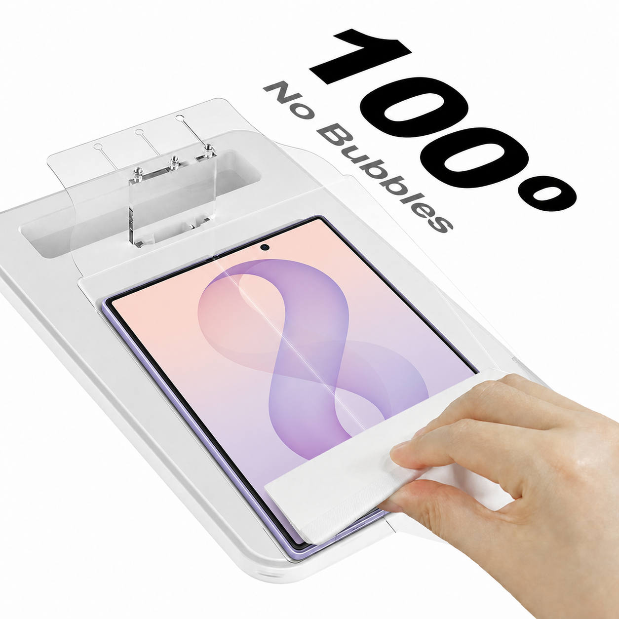 Bubble-free Galaxy Z Fold8 inner screen protector installation