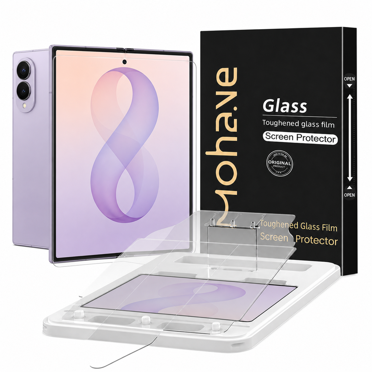 Galaxy Z Fold8 inner screen protector with dust-free installation tray
