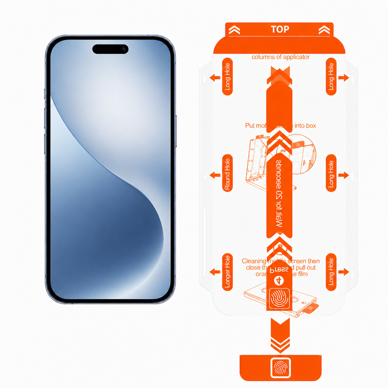 iPhone 18 Pro Screen Protector Refills | 2 Pack Tempered Glass