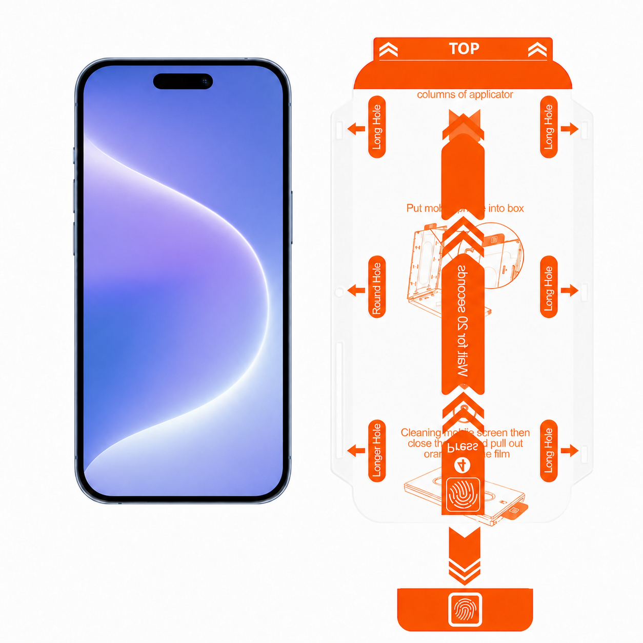 iPhone 18e Screen Protector Refills | 2 Pack Clear or Privacy