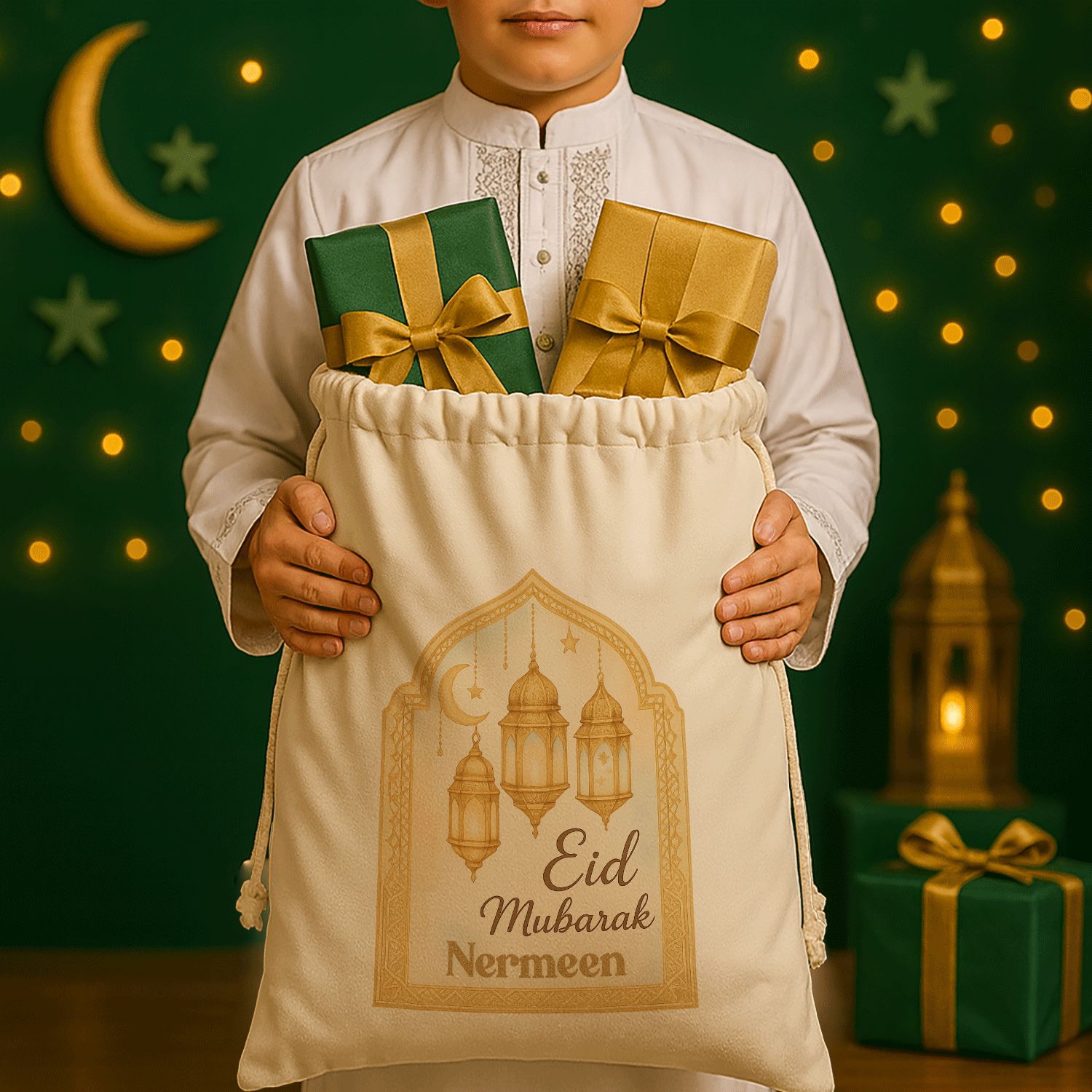 Personalized Eid Mubarak Gift Sacks