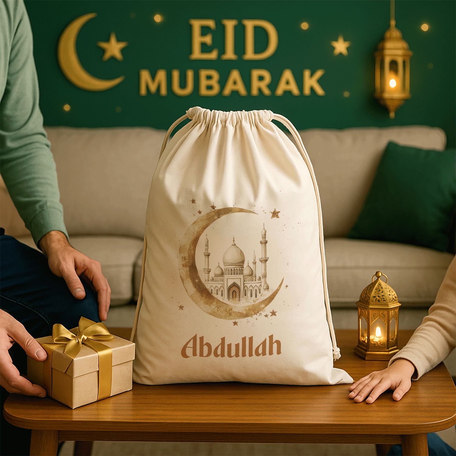 Personalized Eid Mubarak Gift Sacks
