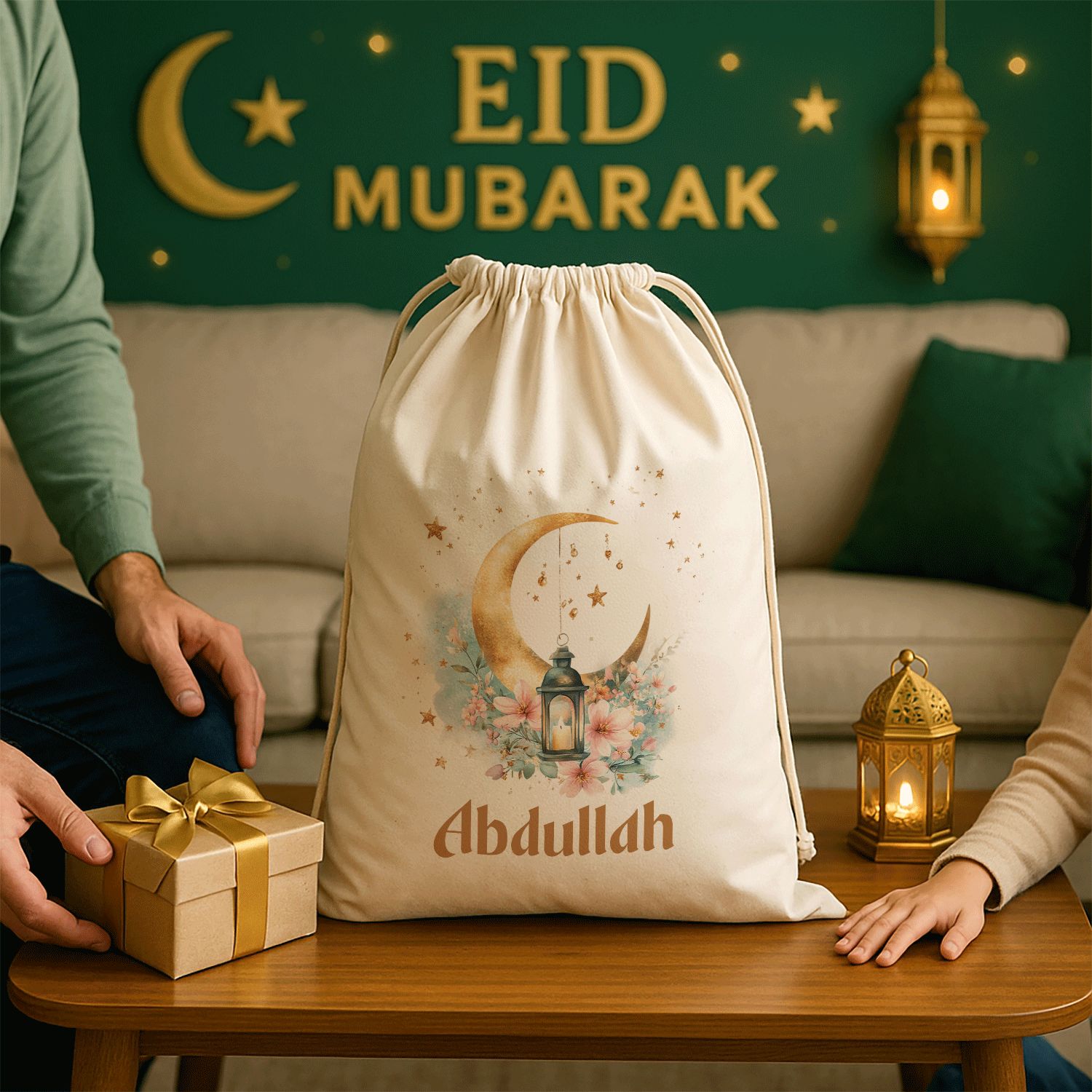 Personalized Eid Mubarak Gift Sacks