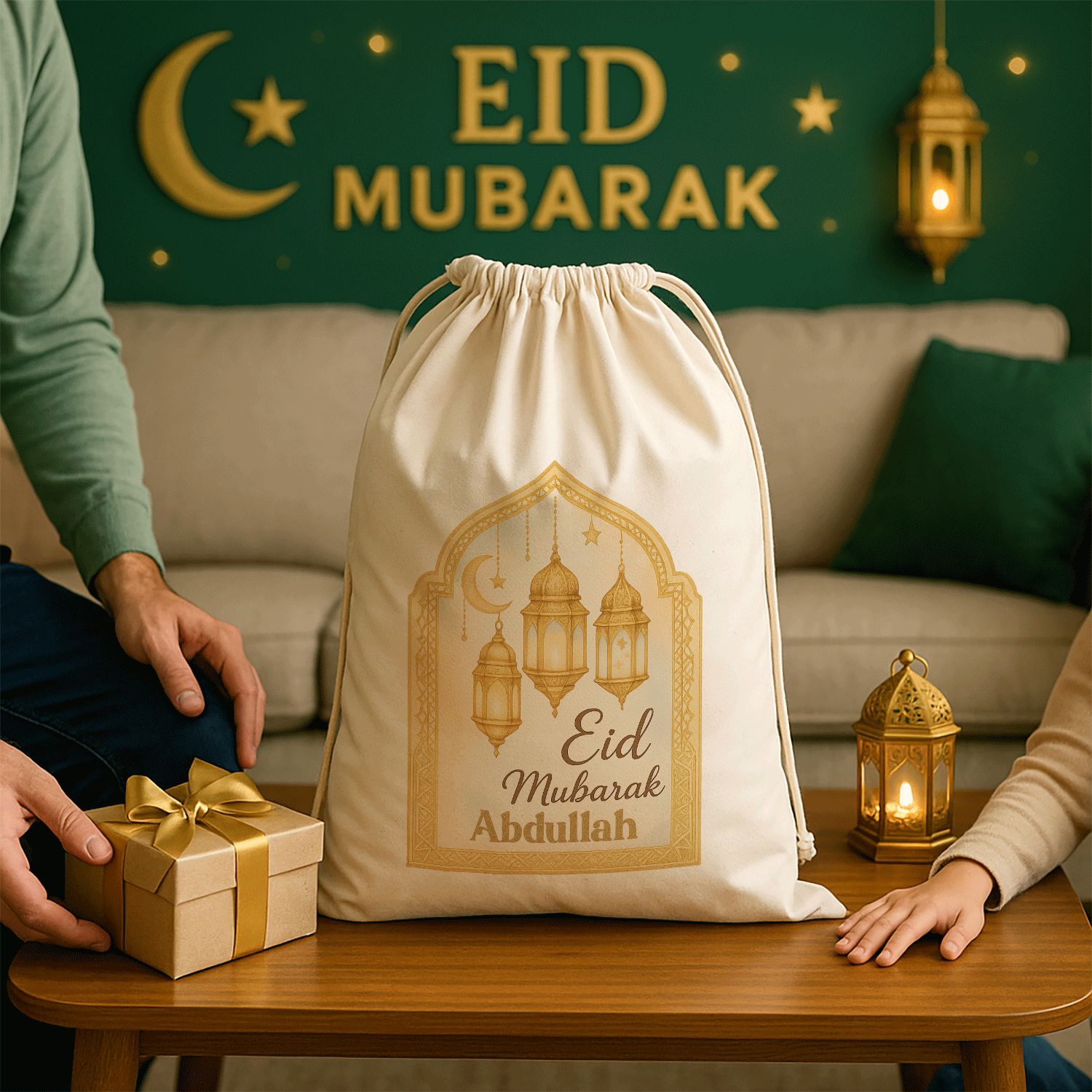 Personalized Eid Mubarak Gift Sacks