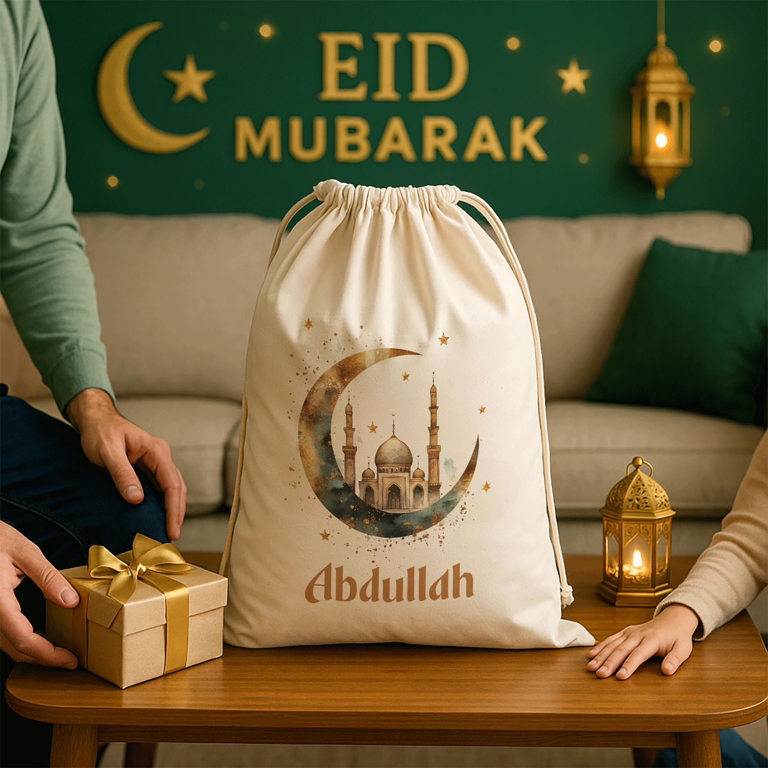 Personalized Eid Mubarak Gift Sacks
