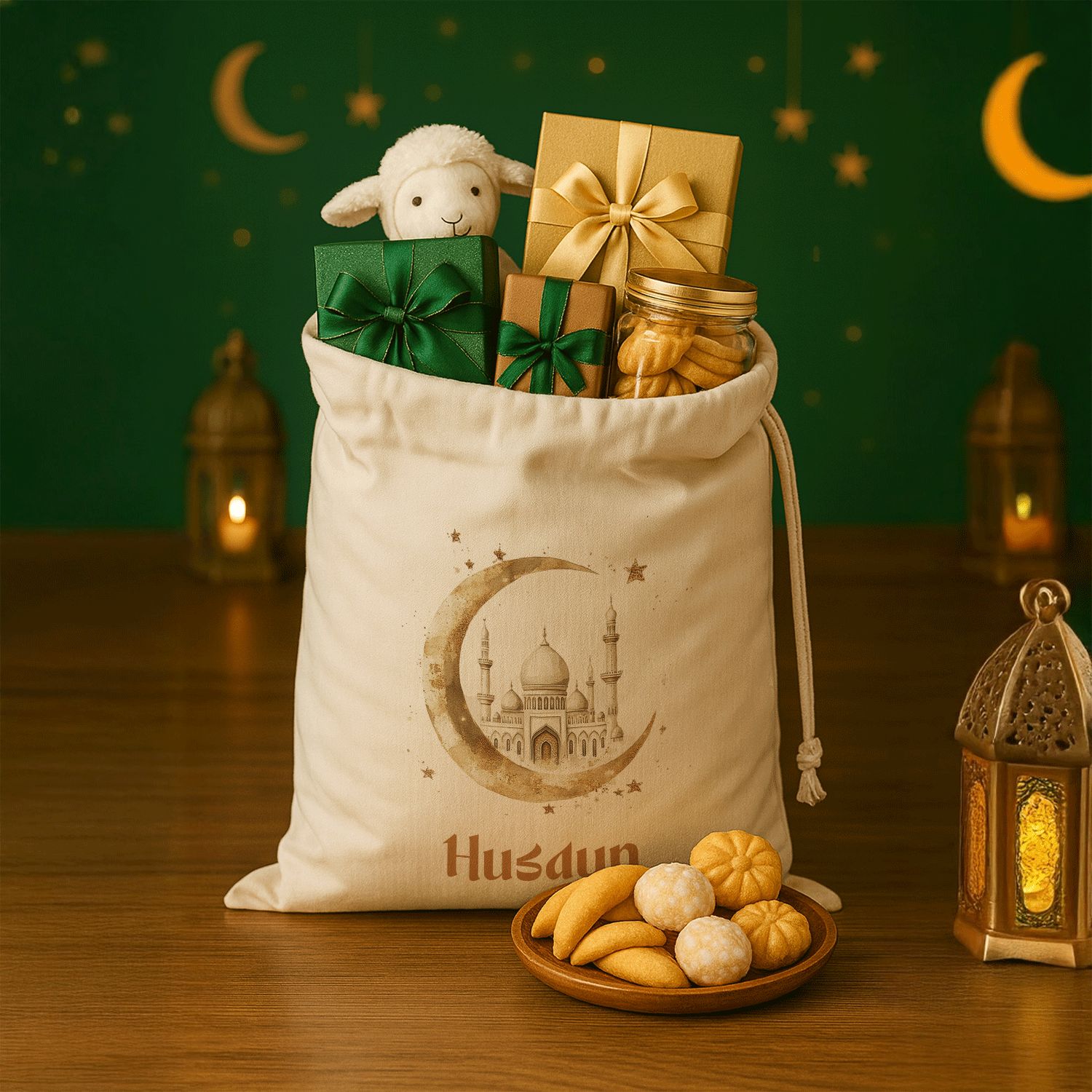 Personalized Eid Mubarak Gift Sacks