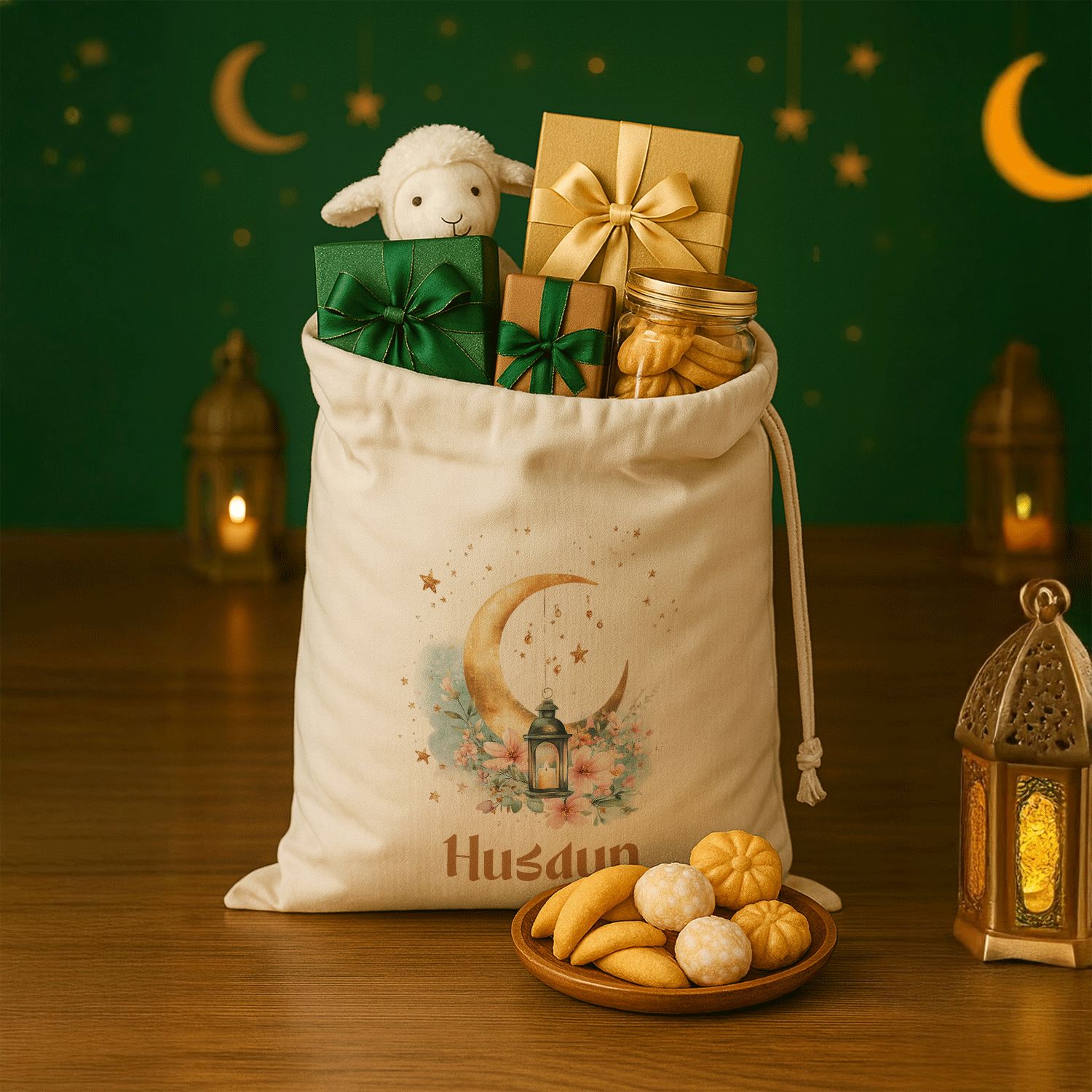 Personalized Eid Mubarak Gift Sacks