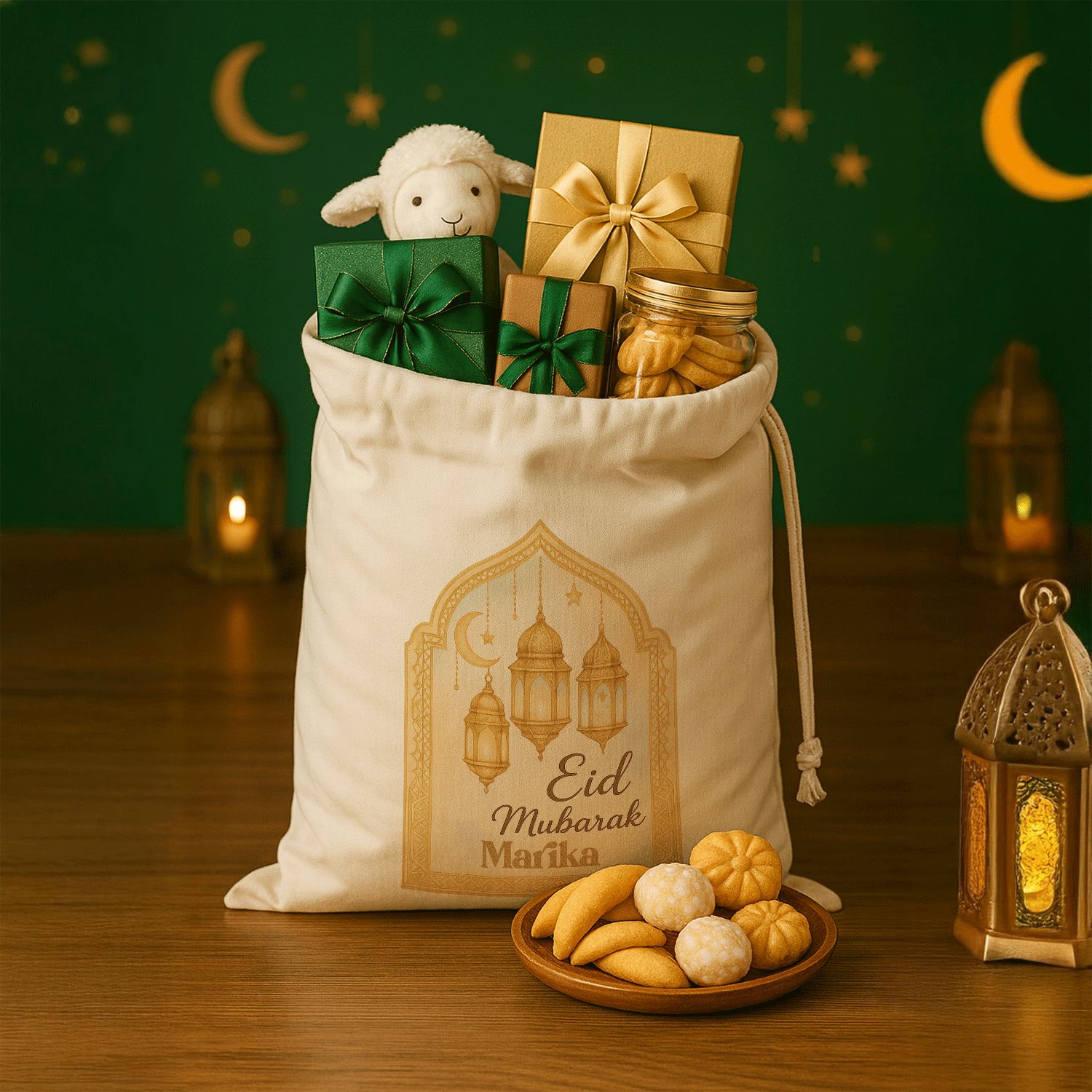 Personalized Eid Mubarak Gift Sacks