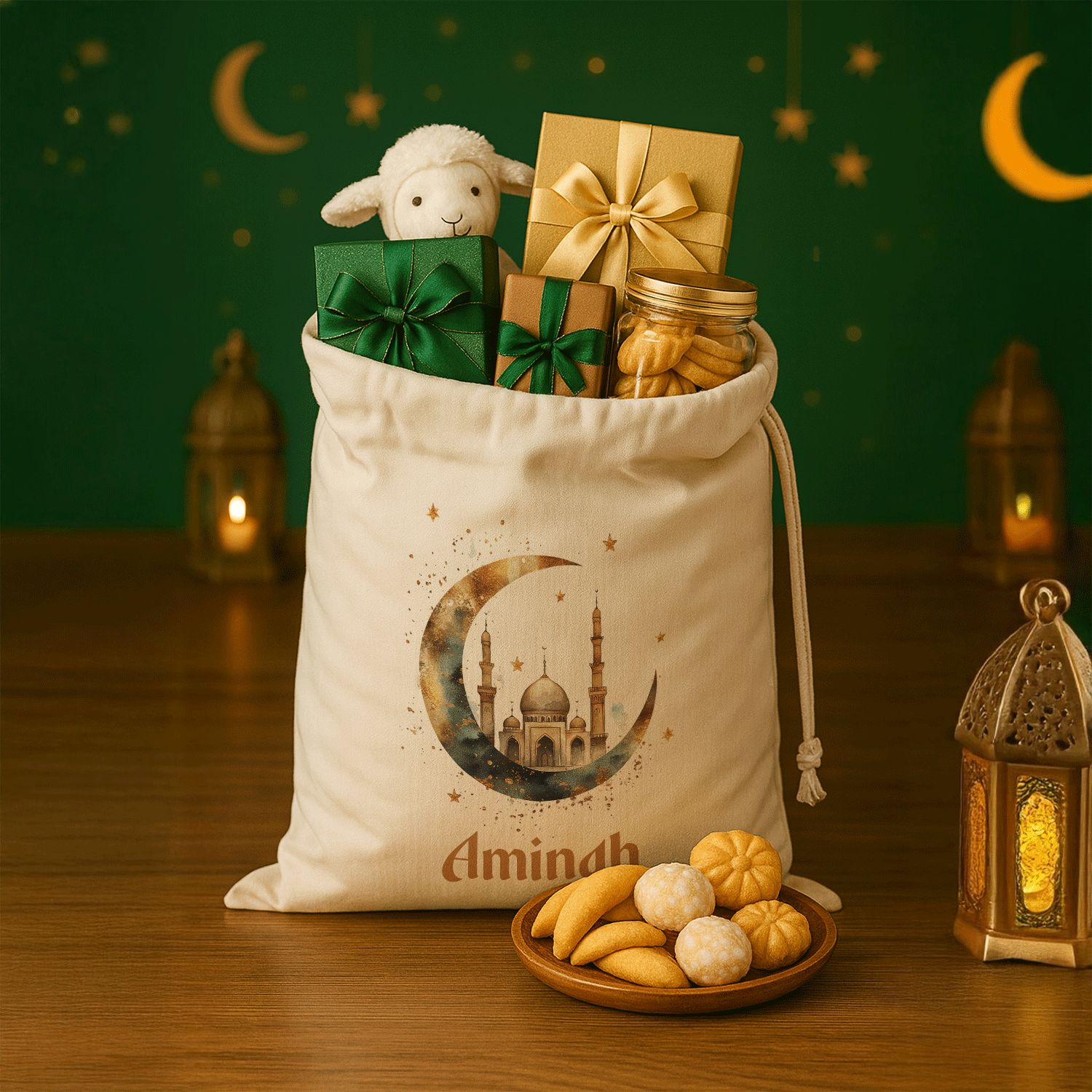 Personalized Eid Mubarak Gift Sacks