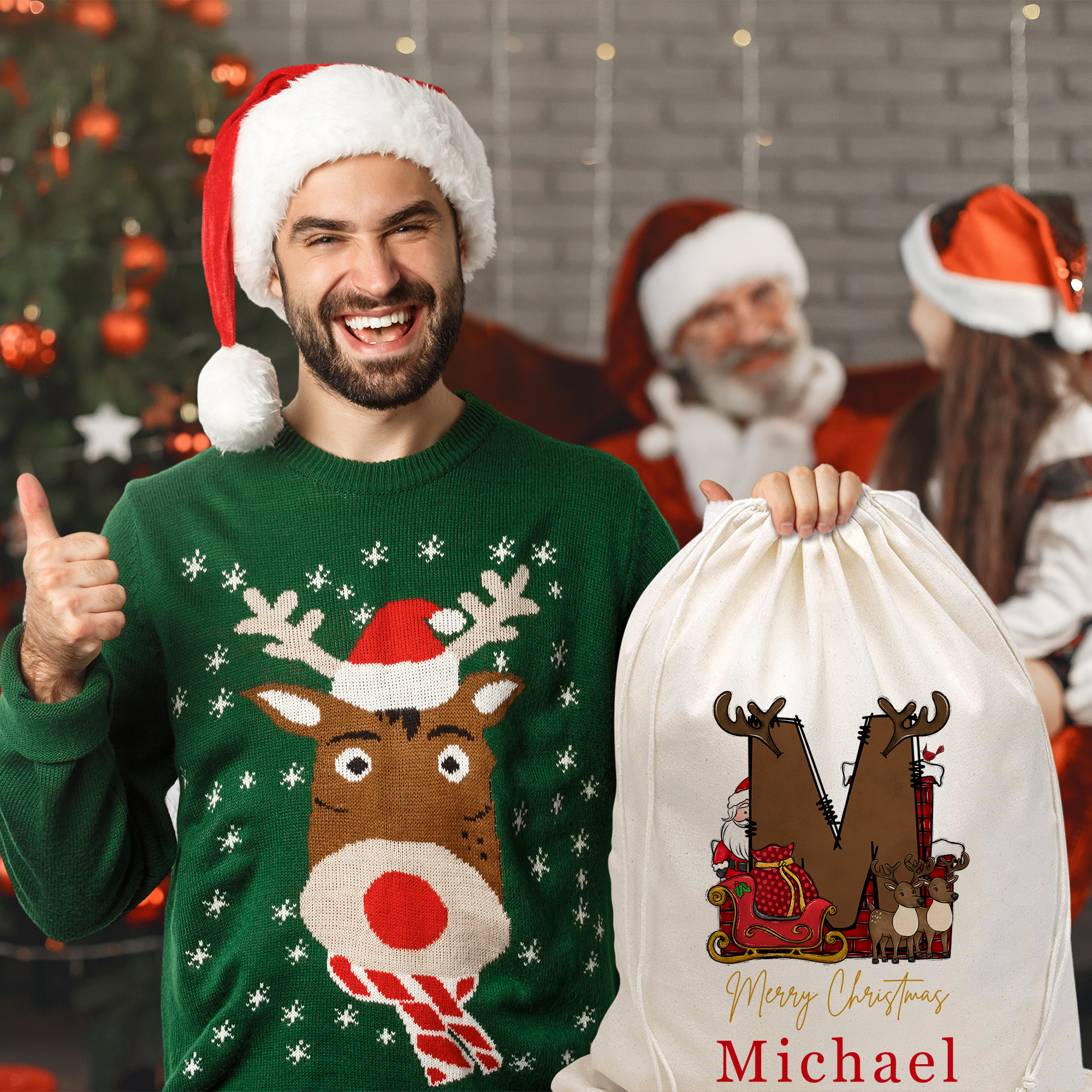 Personalized Christmas Gift Sack