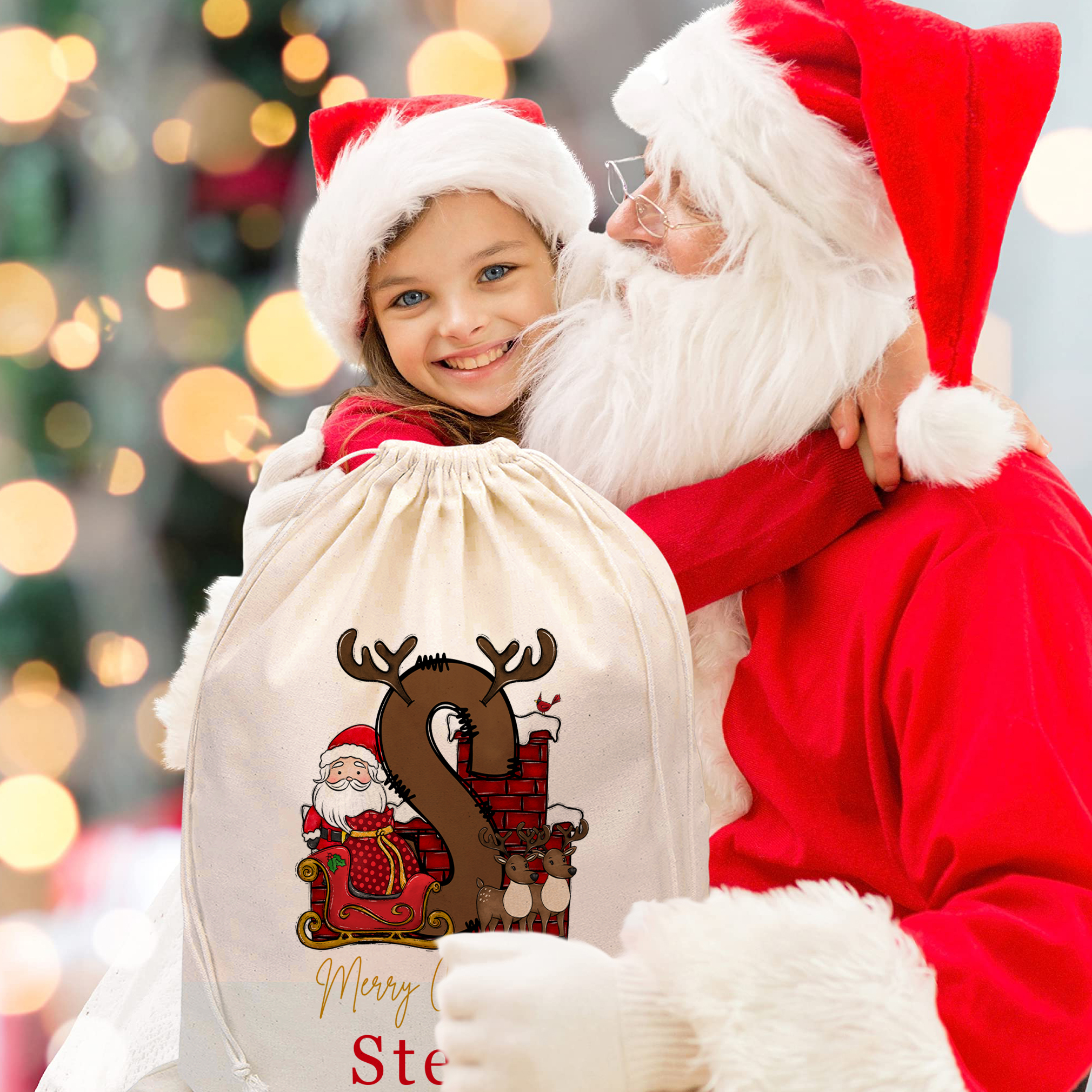 Personalized Christmas Gift Sack