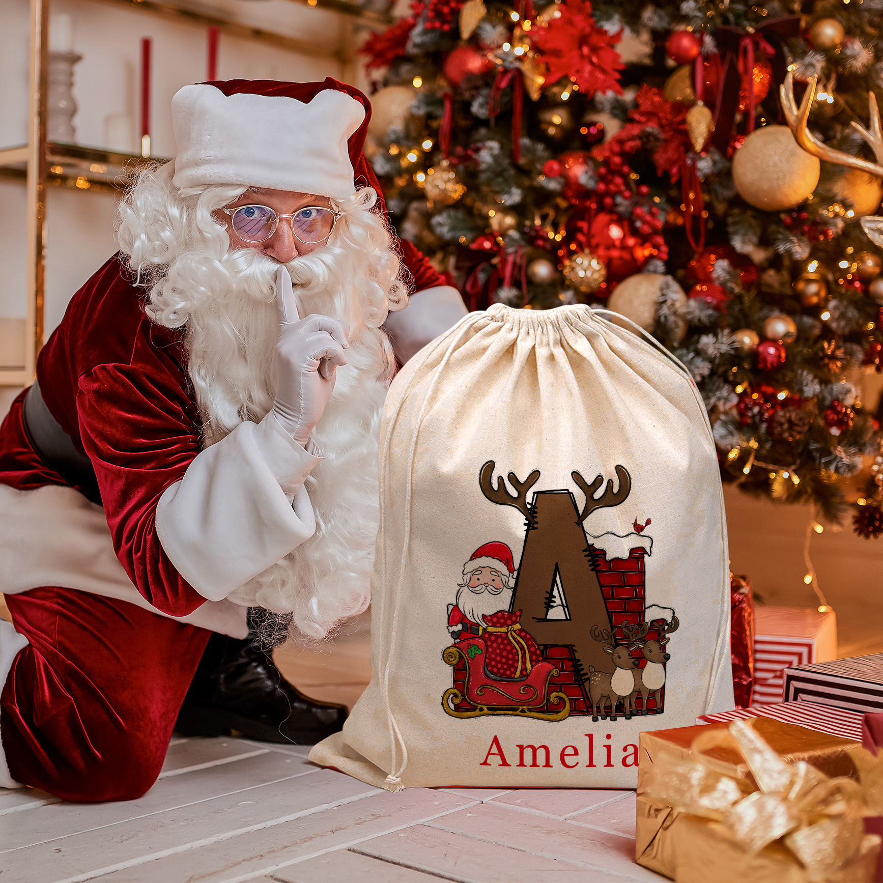 Personalized Christmas Gift Sack