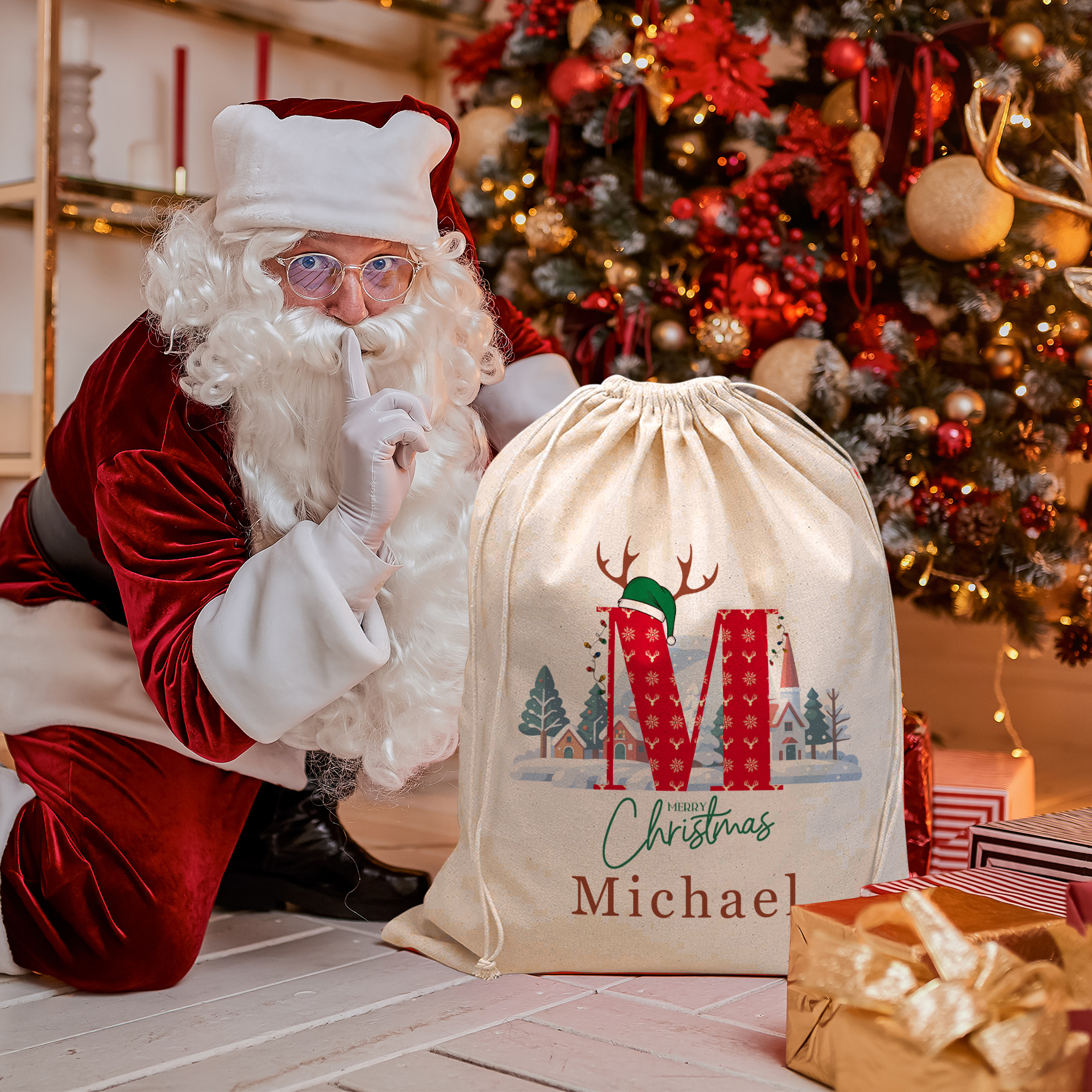 Personalized Christmas Gift Sack