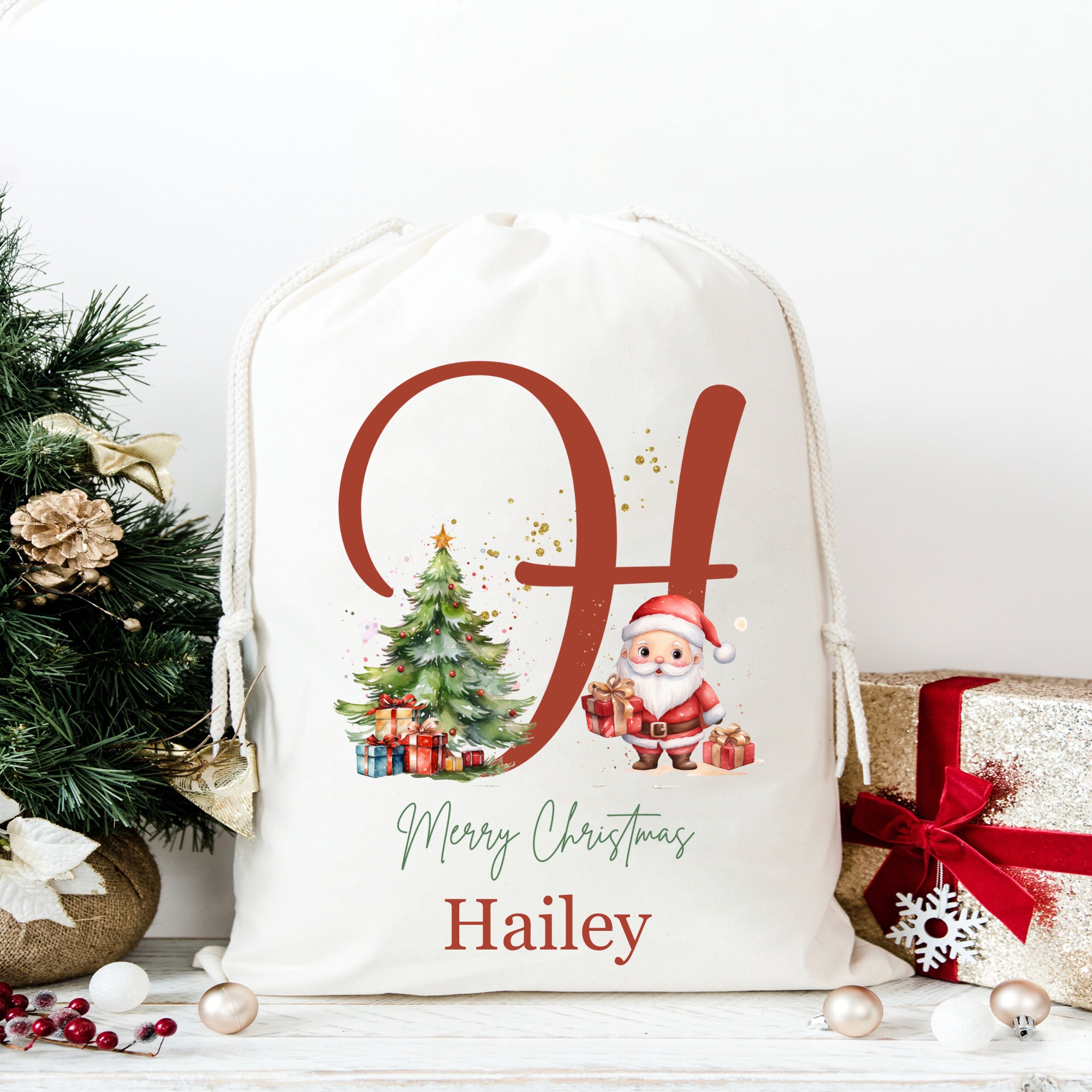 Personalized Christmas Tree Gift Sack