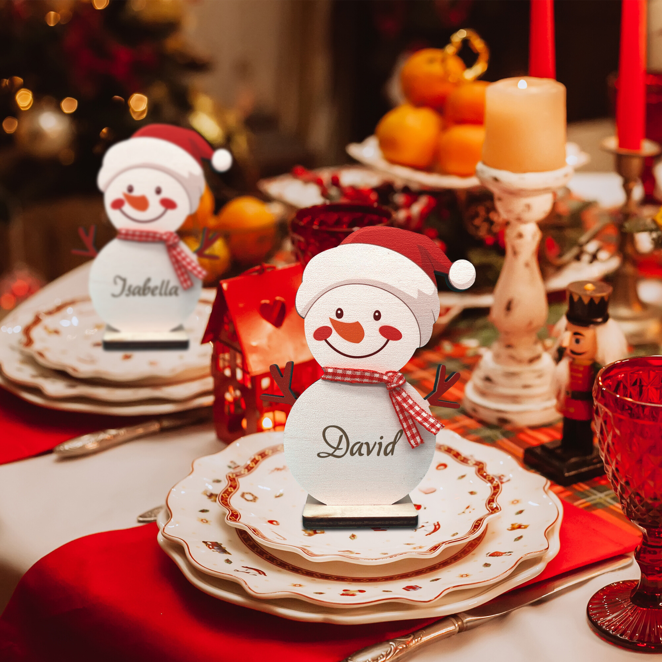 Personalized Freestanding Snowman