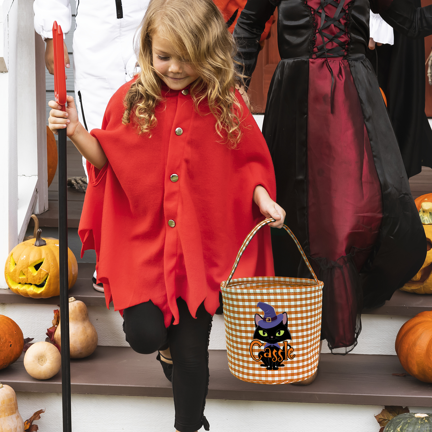 Personalized Halloween Trick or Treat Bag with Name