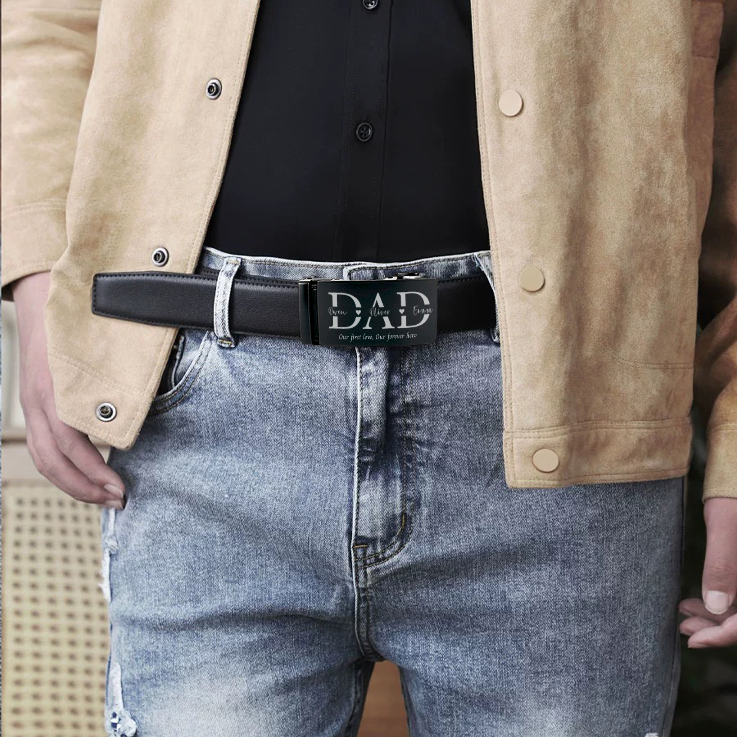Personalized Men's Leather Belt