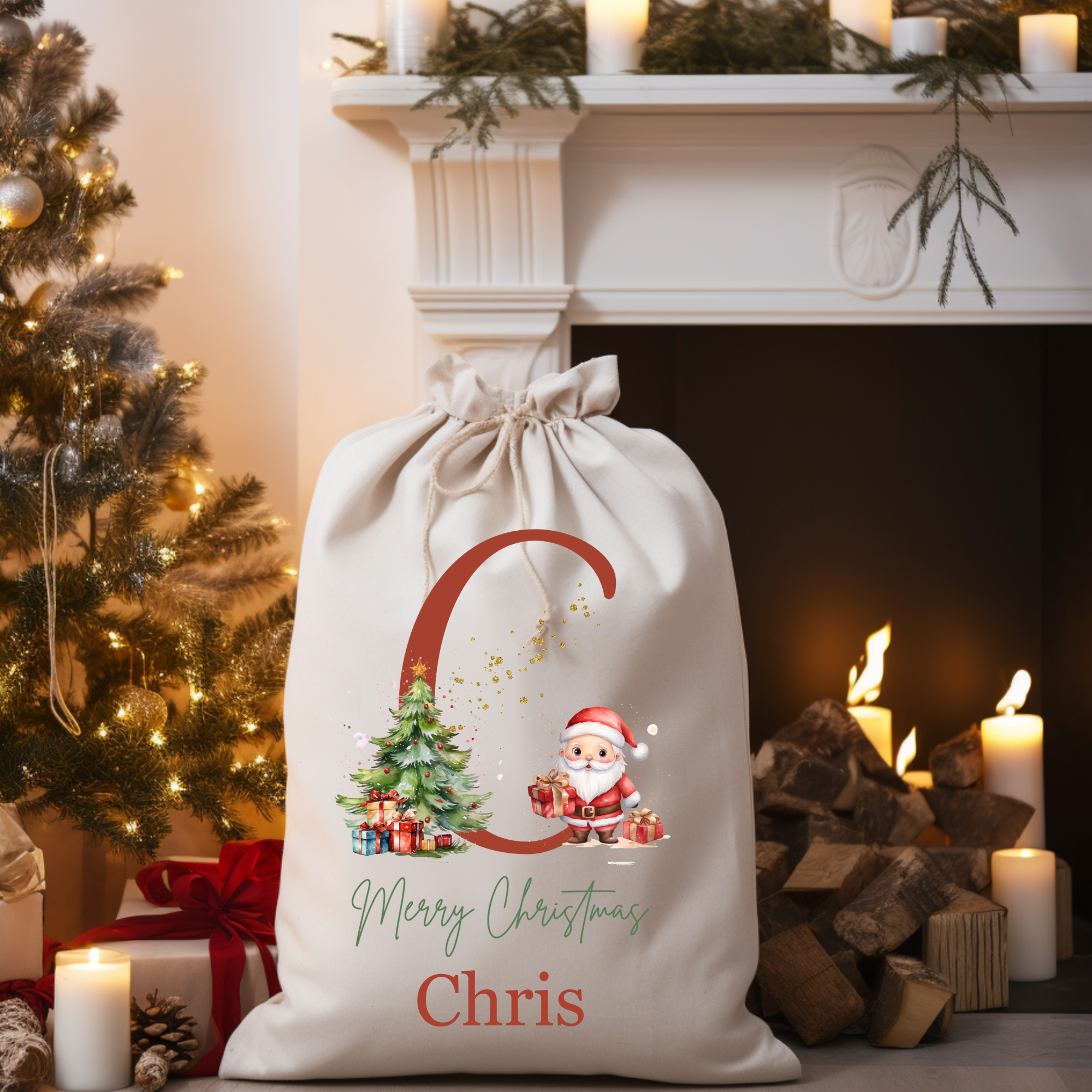 Personalized Christmas Tree Gift Sack