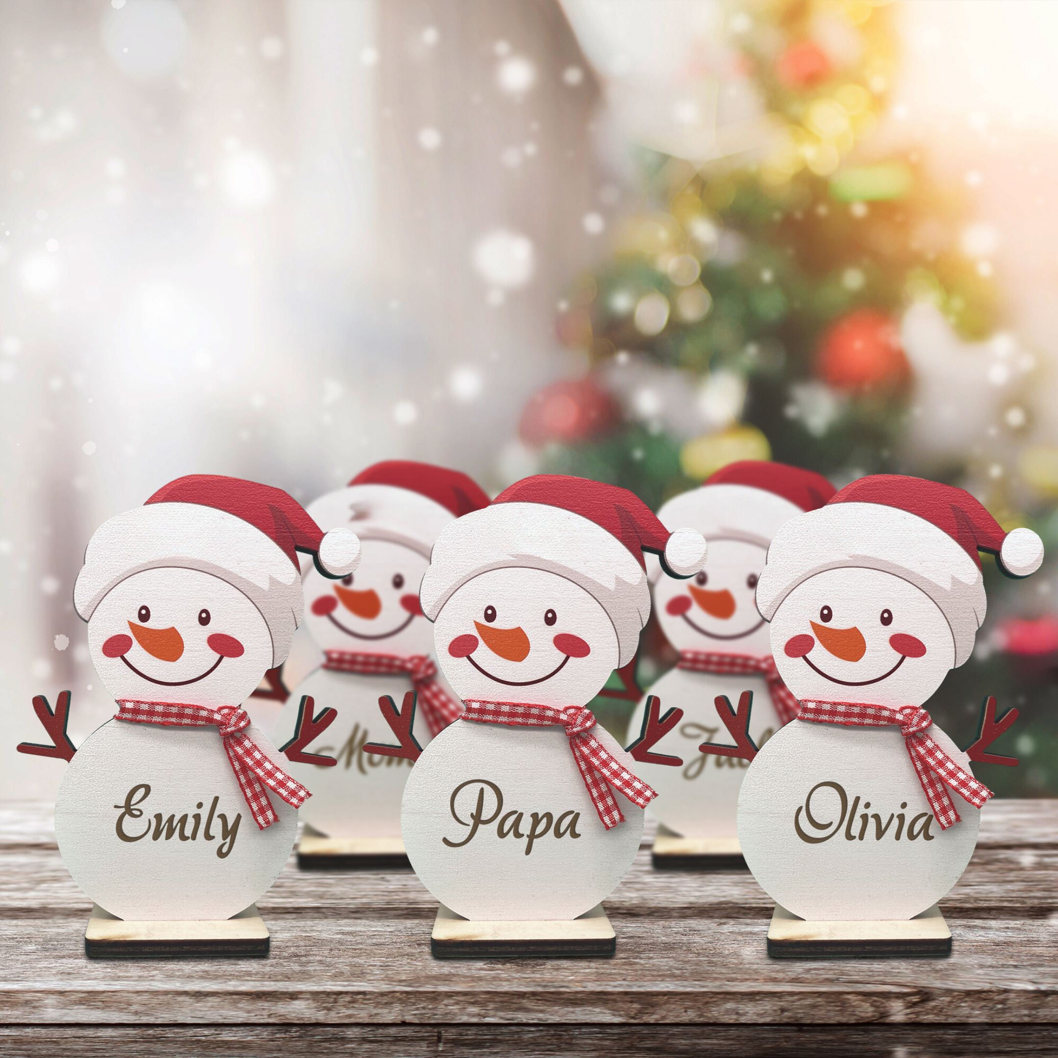 Personalized Freestanding Snowman