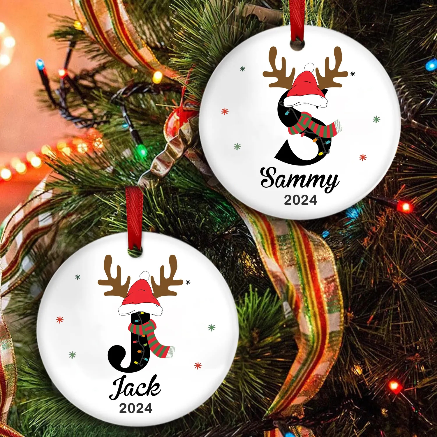 Personalized Letter Name Ornament