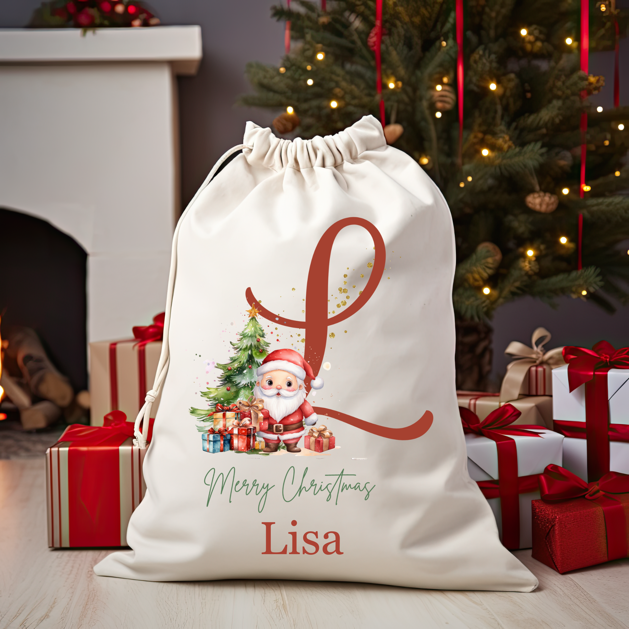 Personalized Christmas Tree Gift Sack