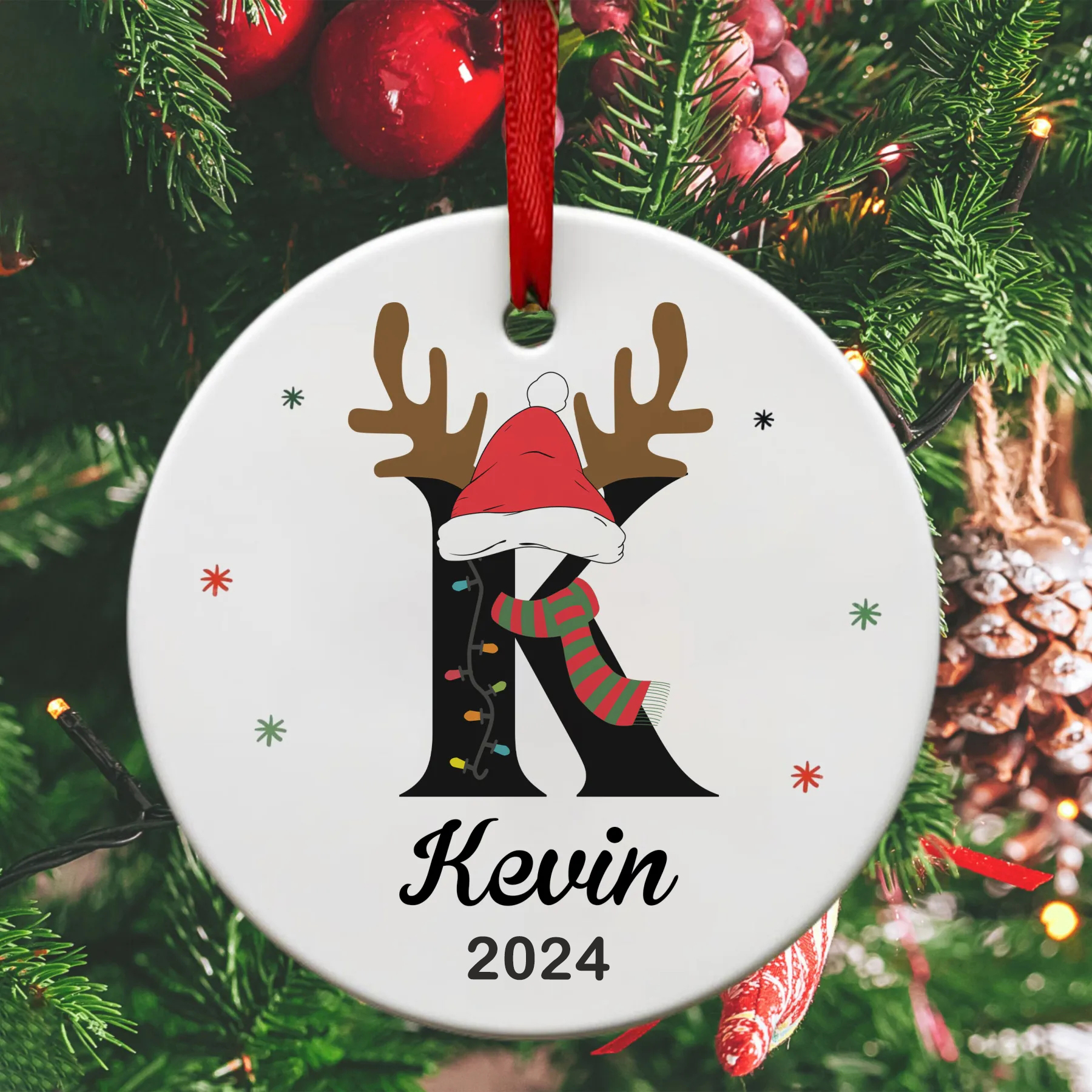 Personalized Letter Name Ornament