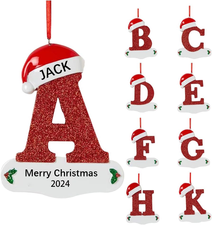 Personalized Letter Ornaments for Christmas Tree