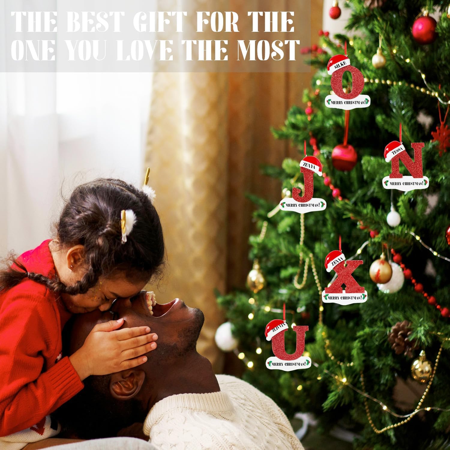 Personalized Letter Ornaments for Christmas Tree