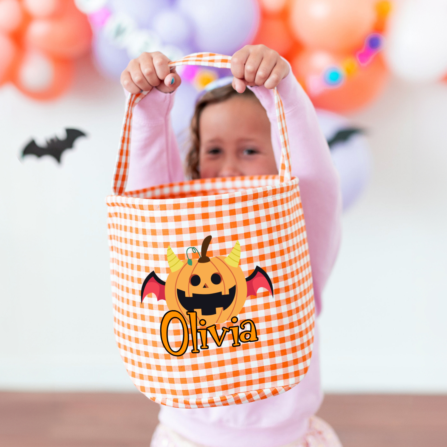 Personalized Halloween Trick or Treat Bag with Name