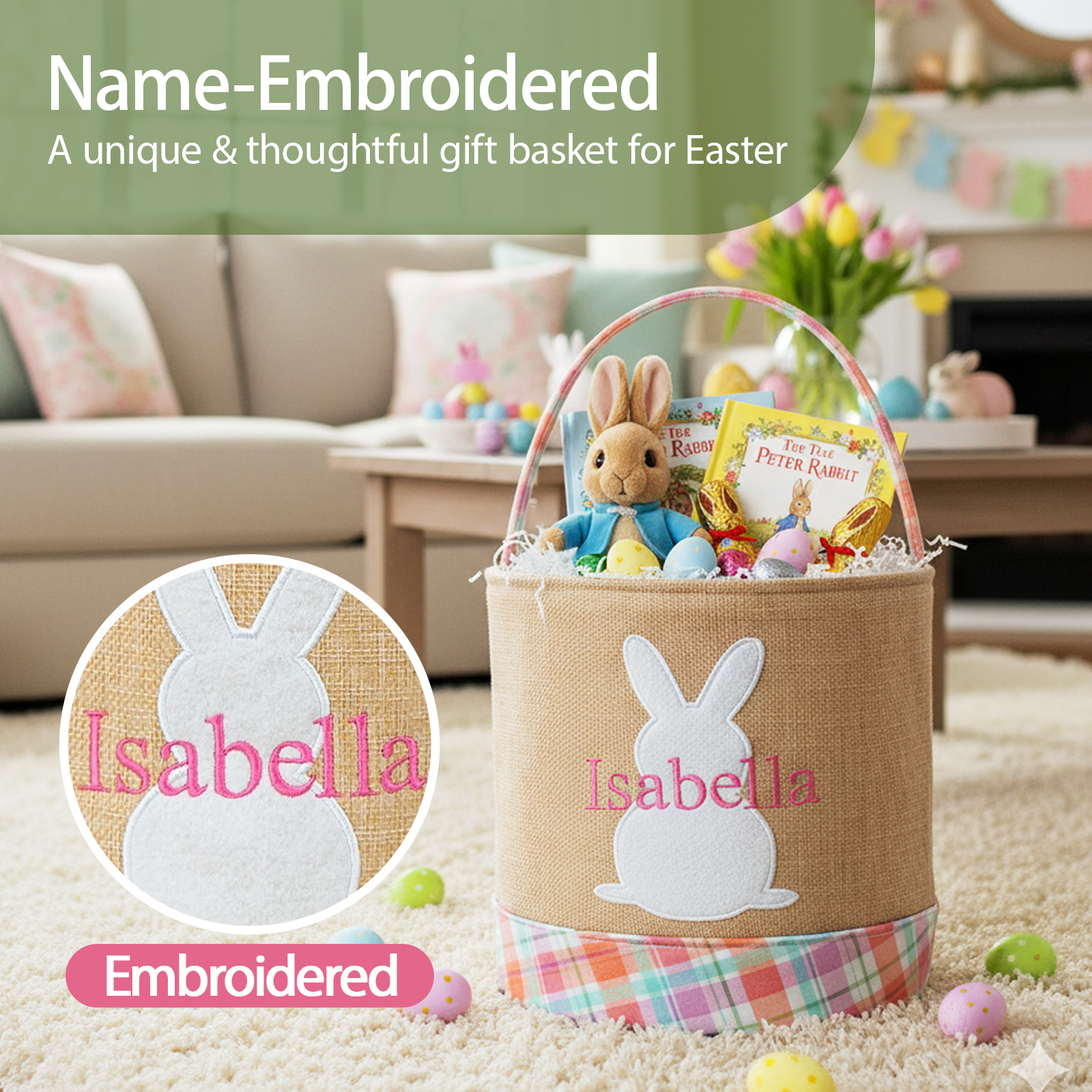 Personalized Easter Basket for Kids