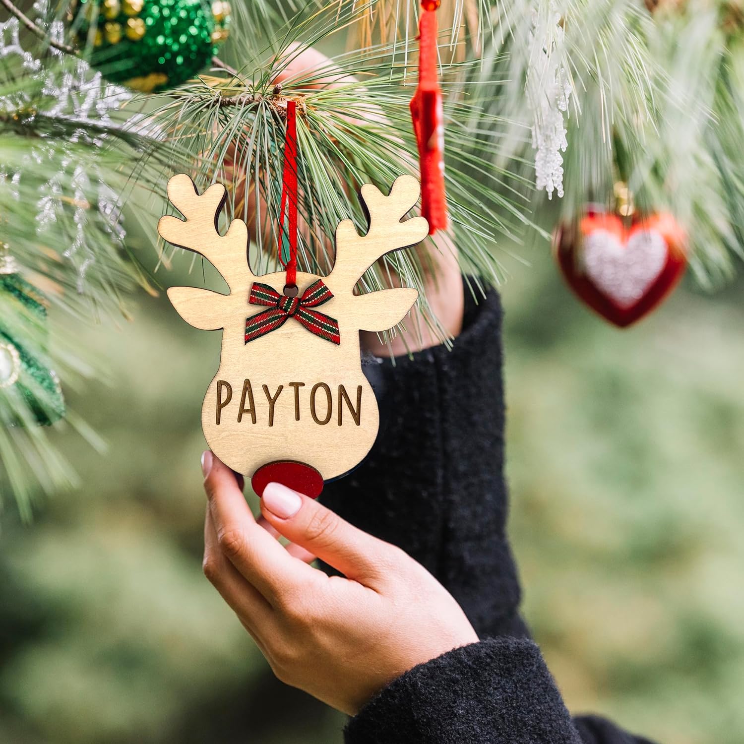 Personalized Reindeer Ornament