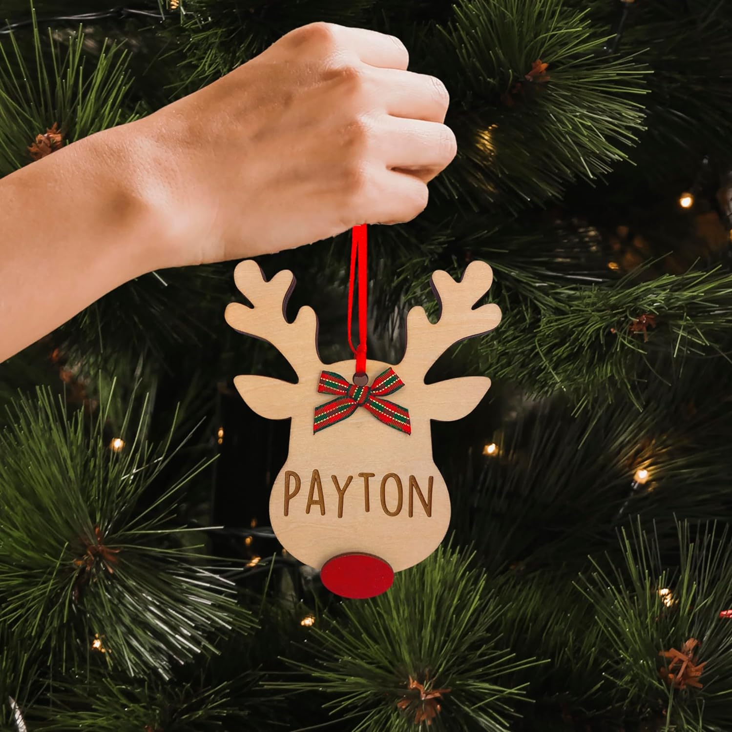 Personalized Reindeer Ornament