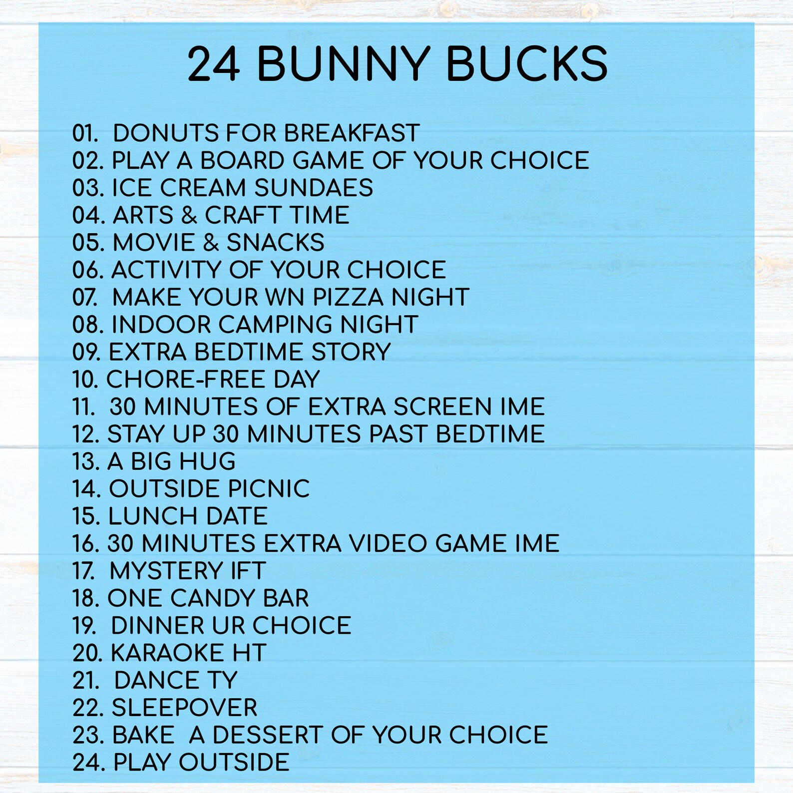 Easter Eggs With Bunny Bucks 