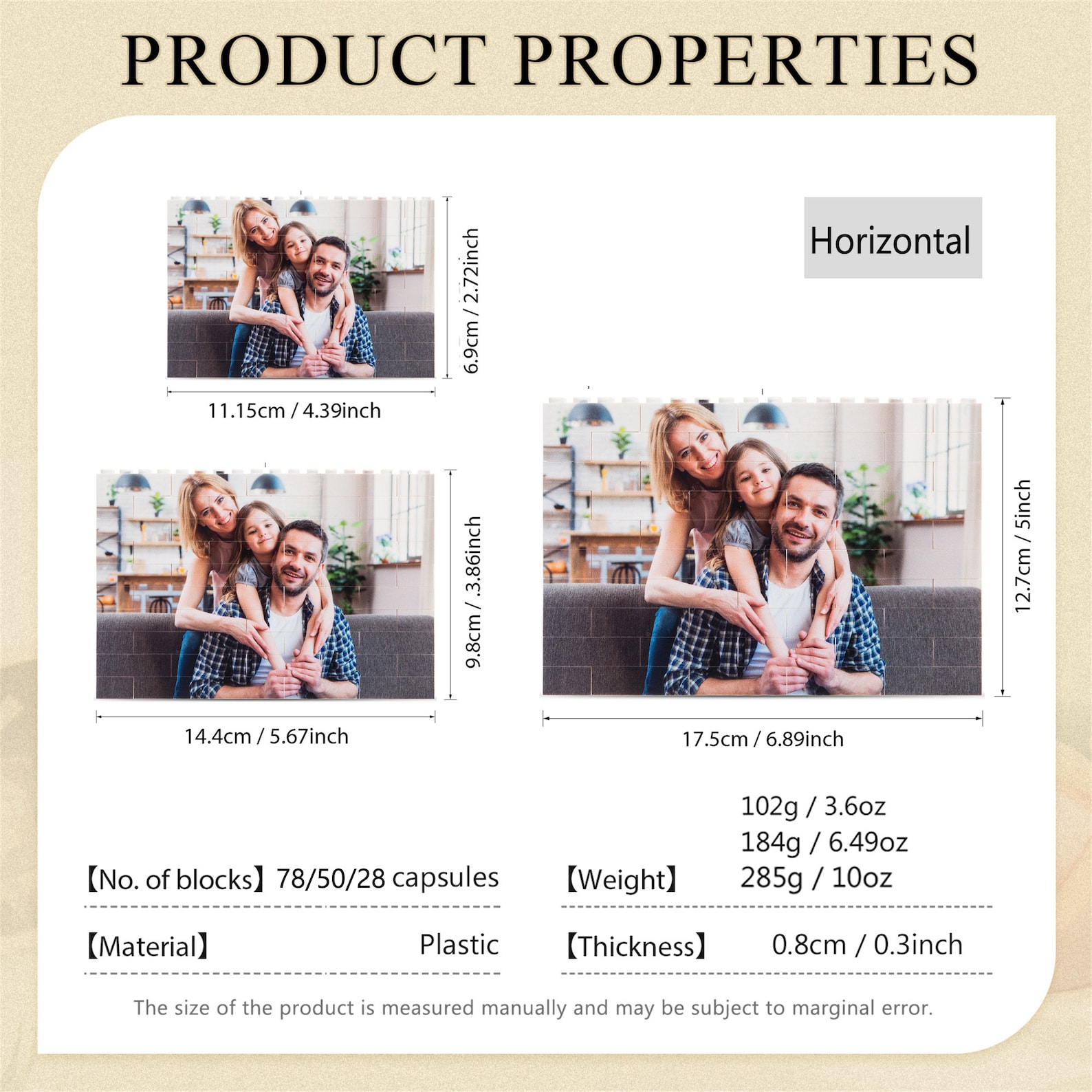 Personalized Photo Building Block Puzzle