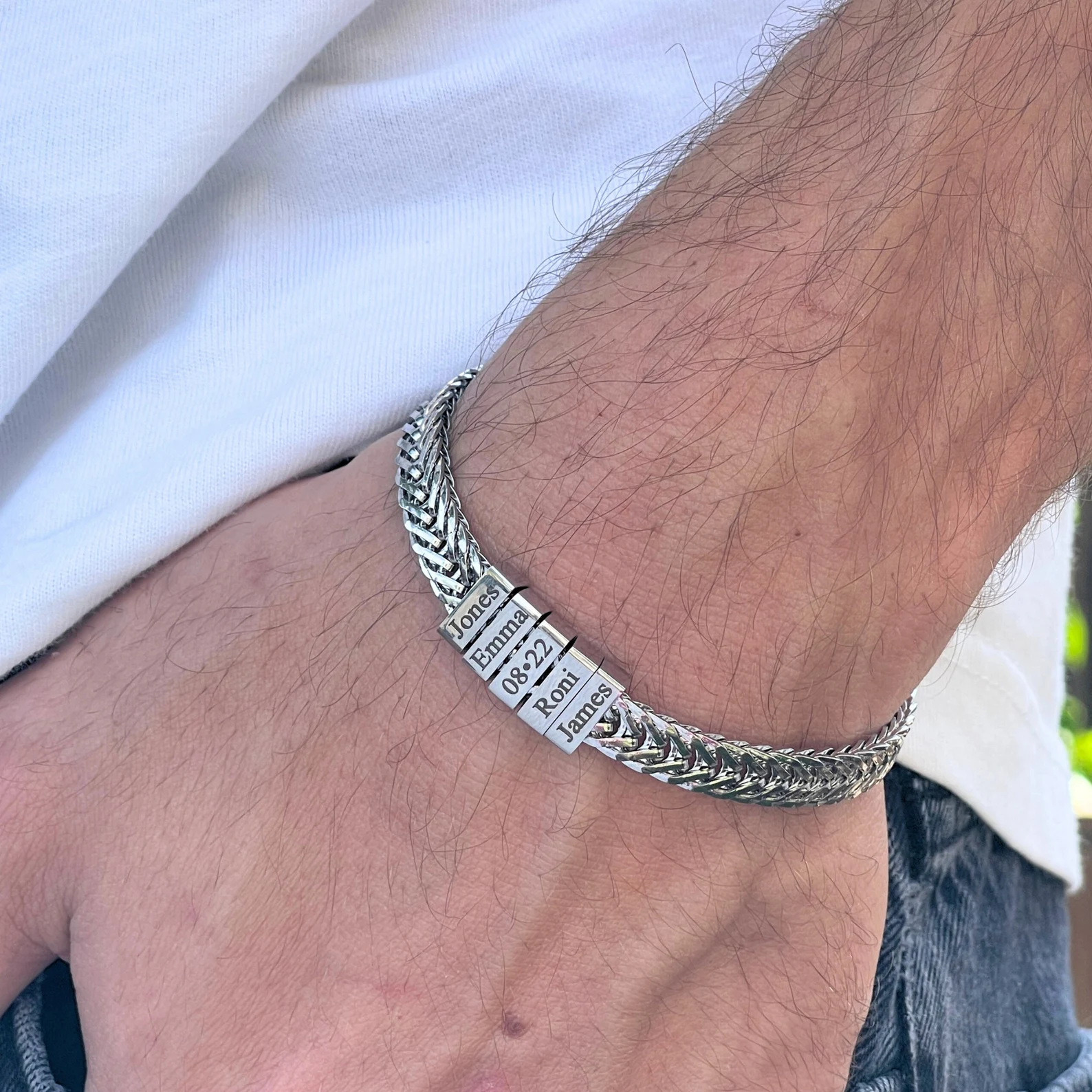 Personalized Bracelet For Dad