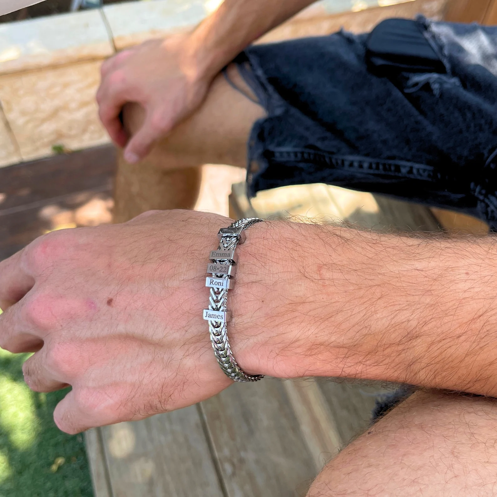 Personalized Bracelet For Dad
