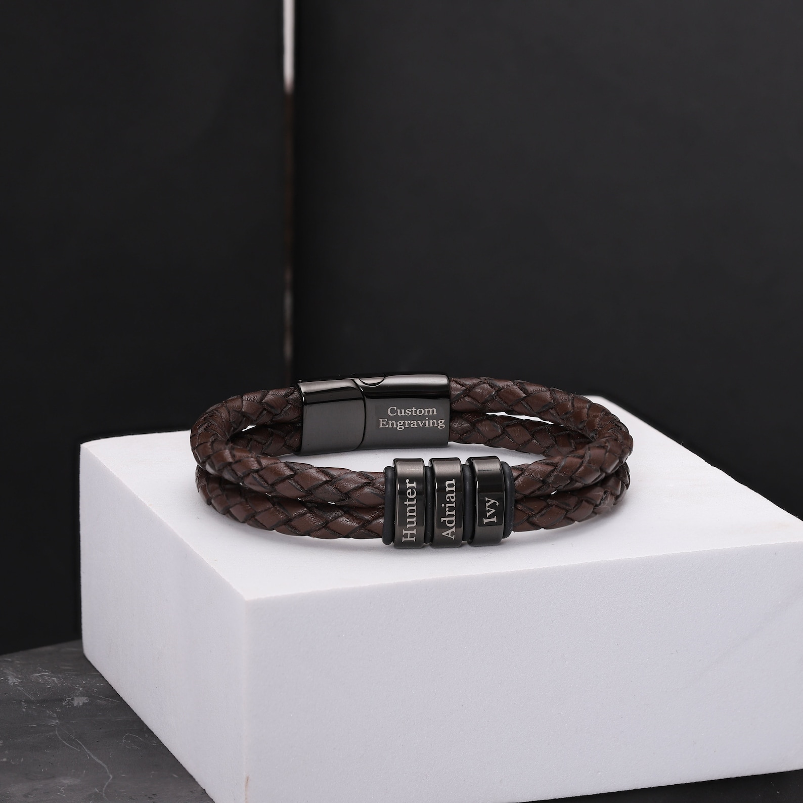 Custom Men's Bracelet with kids name