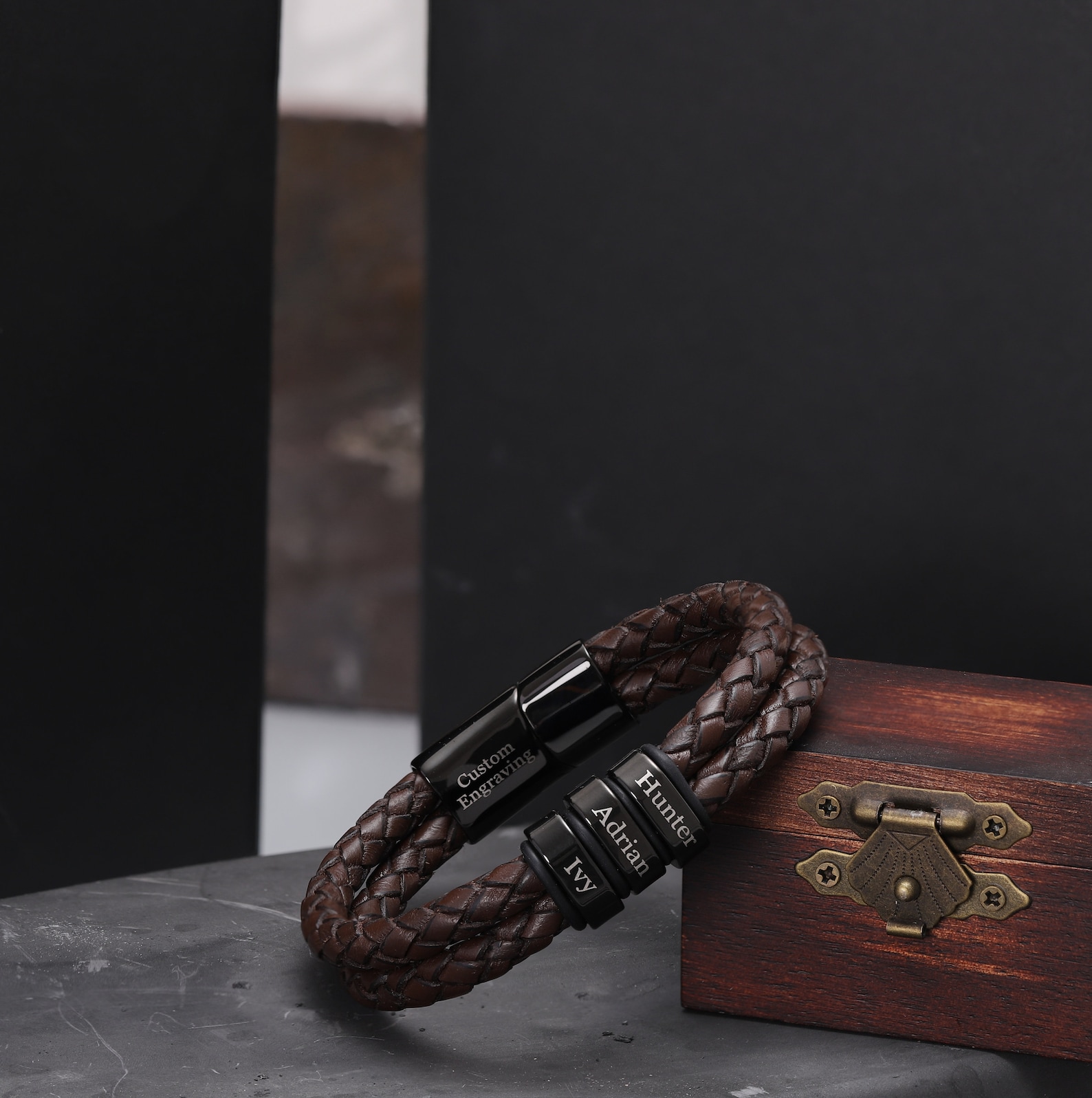 Custom Men's Bracelet with kids name