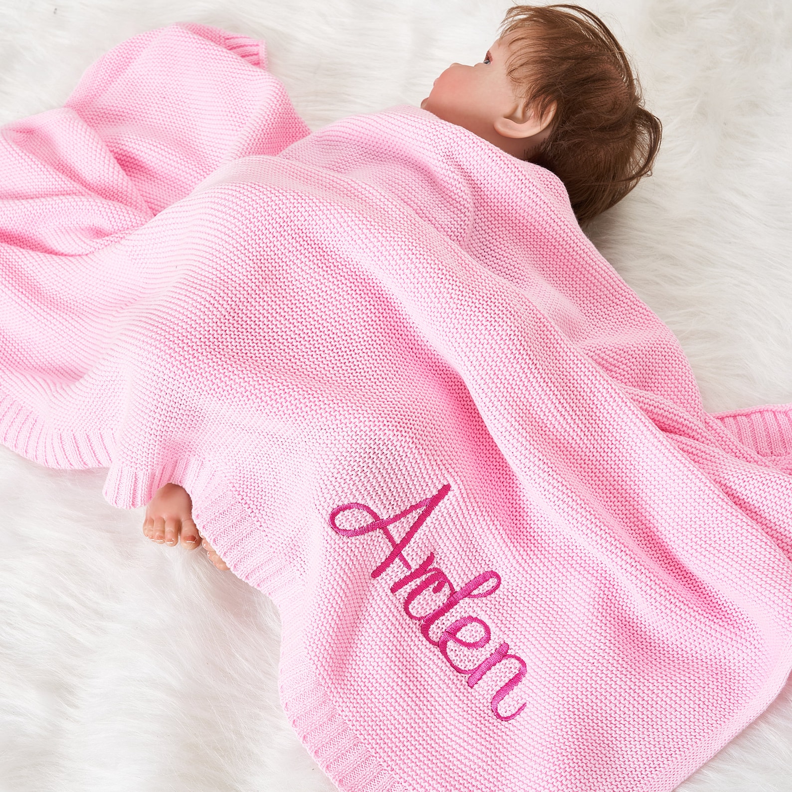 Personalized Baby Blanket - Embroidered Name