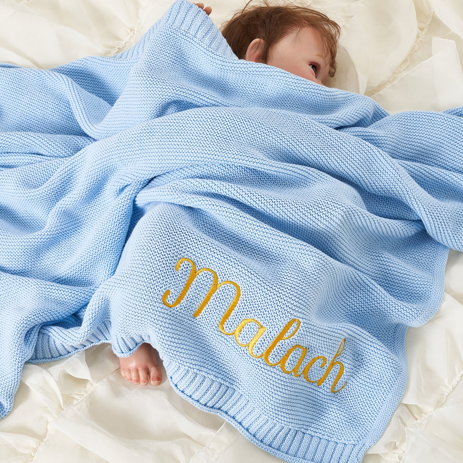 Personalized Baby Blanket - Embroidered Name