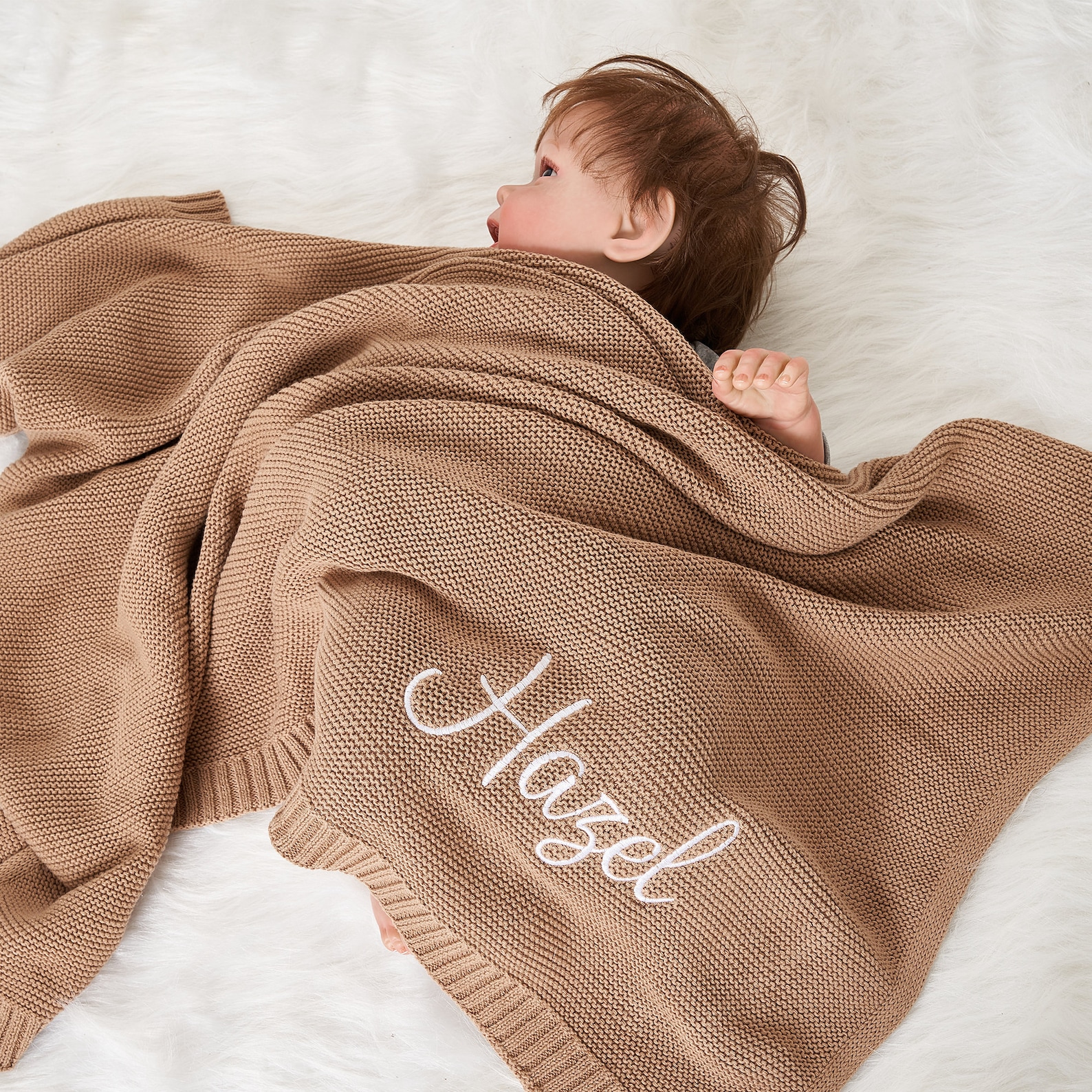 Personalized Baby Blanket - Embroidered Name