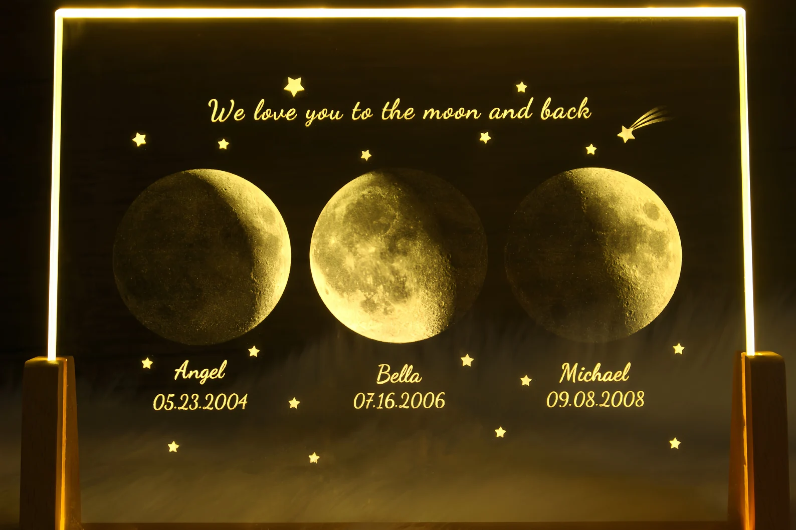 Personalized Moon Phase Crystal Lamp