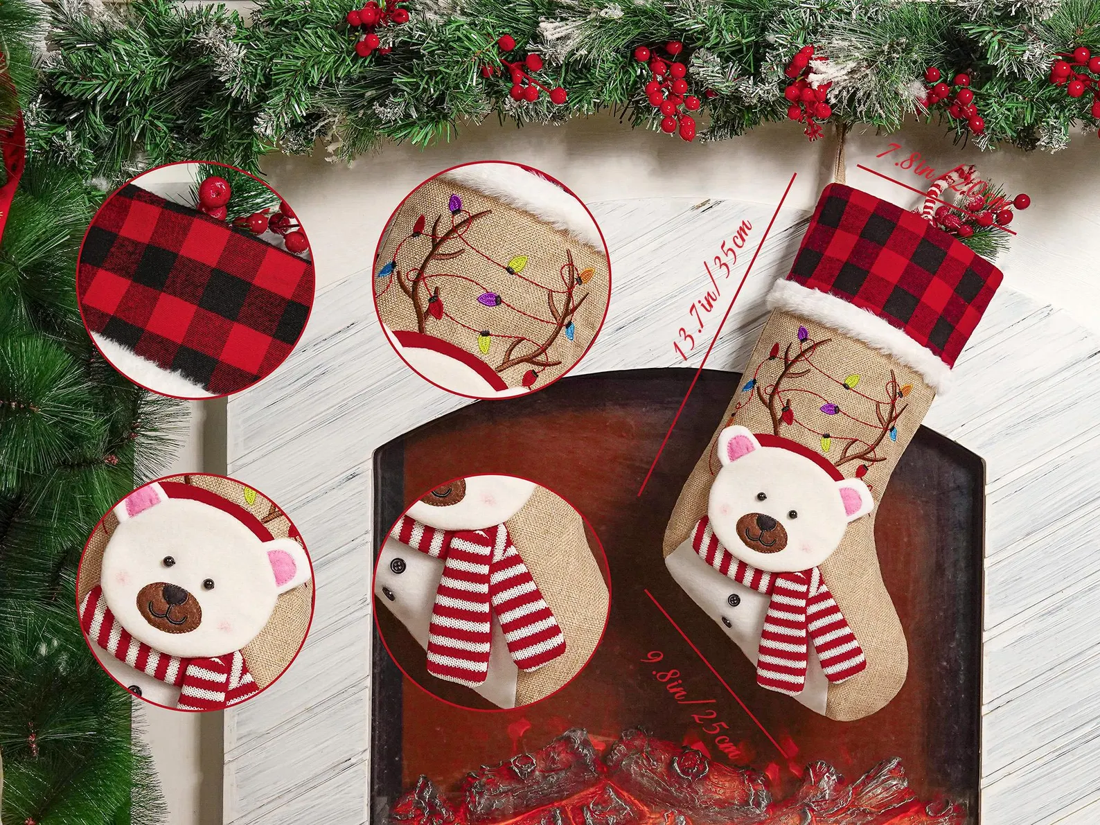 Personalized 3D Christmas Stockings