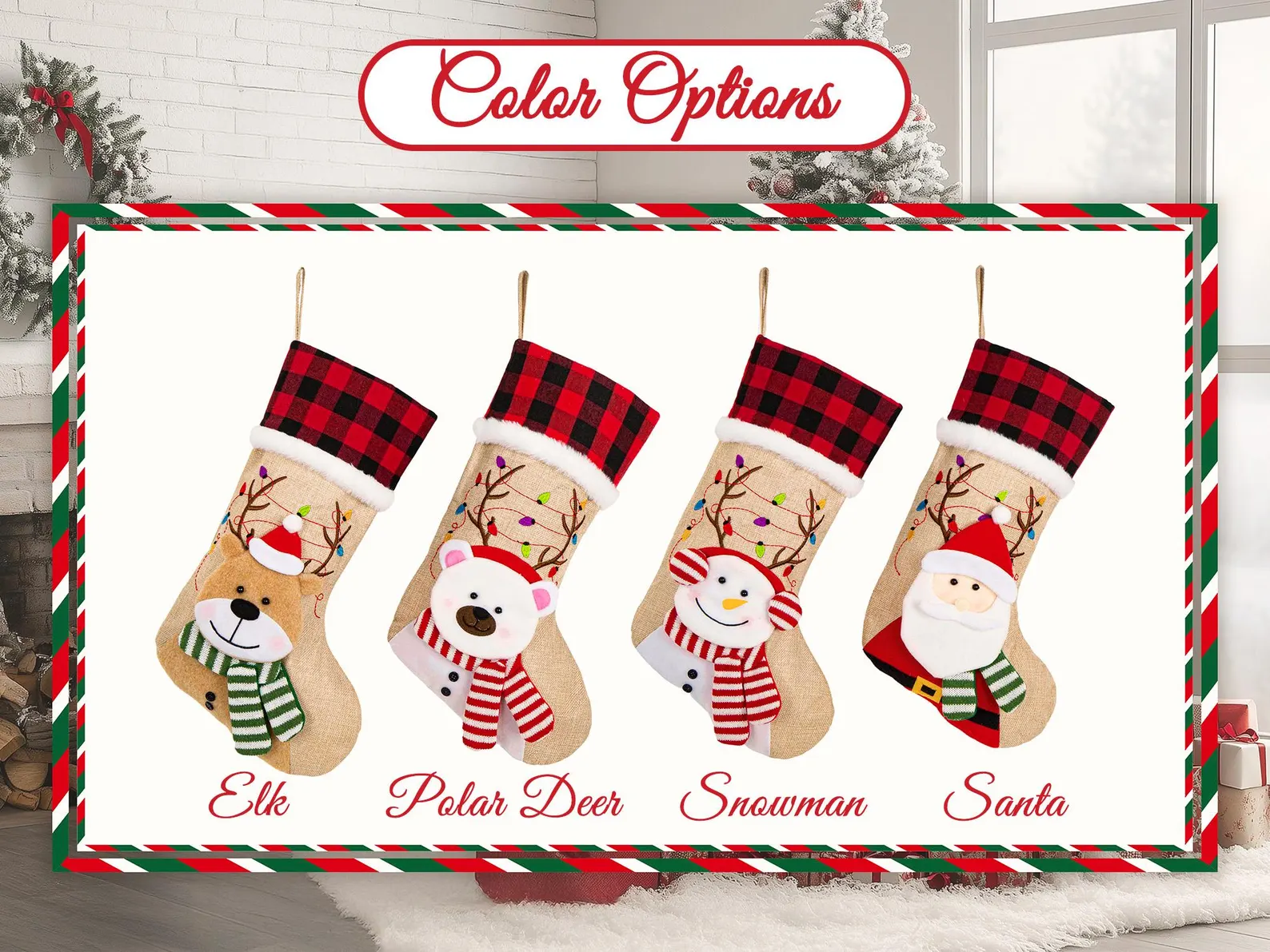 Personalized 3D Christmas Stockings