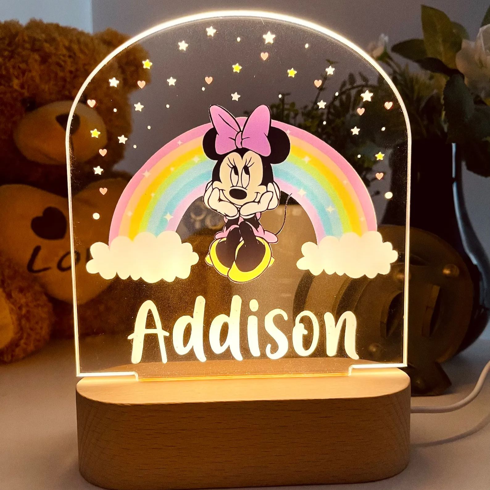 Personalized MINNIE MOUSE Night Light