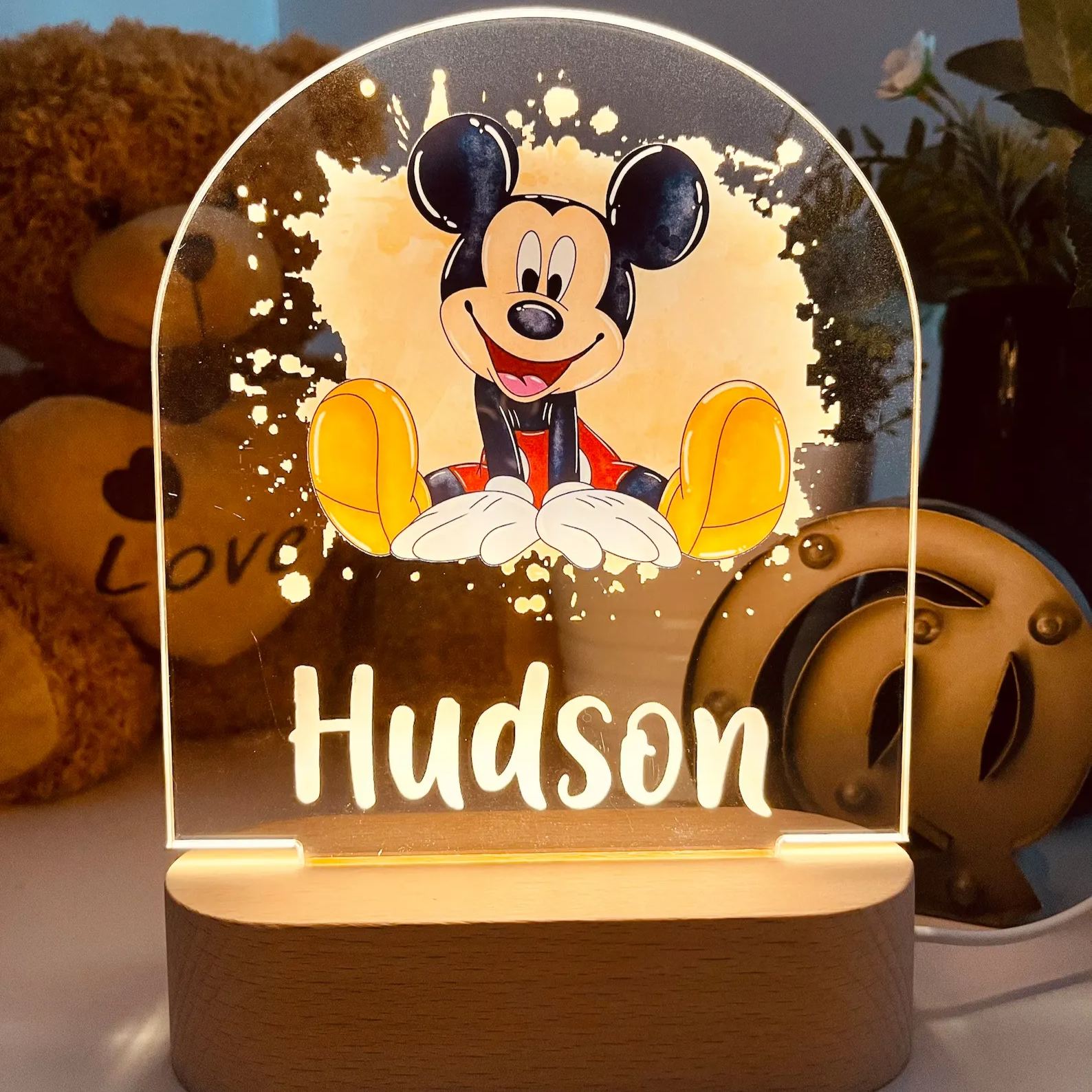 Personalized MICKEY MOUSE Night Light