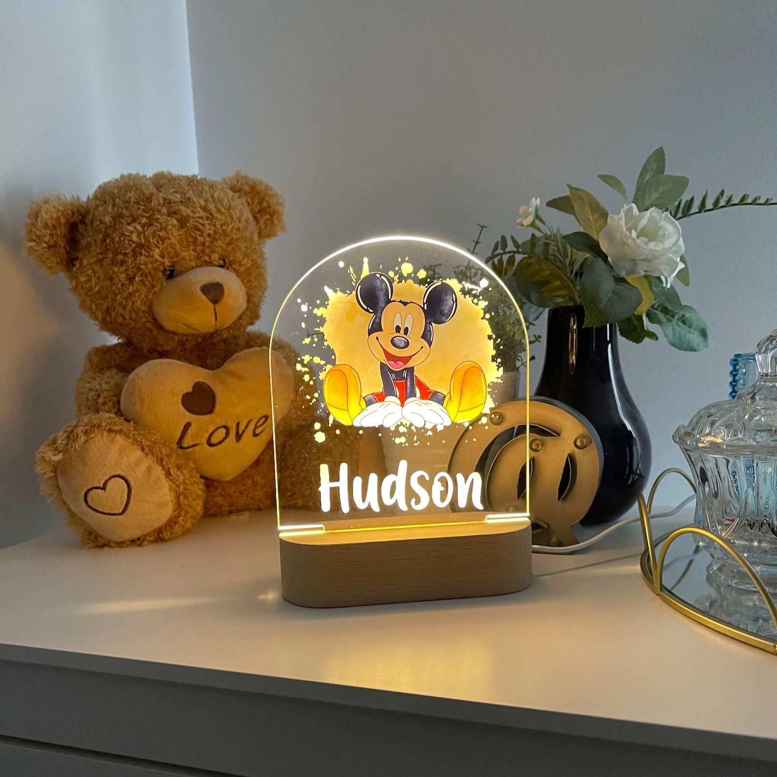 Personalized MICKEY MOUSE Night Light