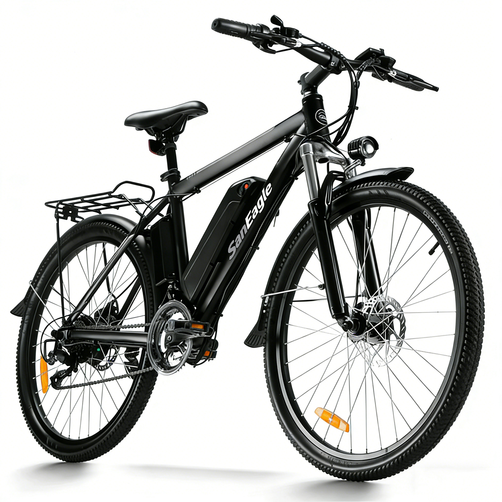 Saneagle Peak 1000W Electric Mountain Bike for Adults, 26" All-Terrain Off-Road E-Bike, 52V 15Ah UL2849 Removable Battery, Shimano 21-Speed, Up to 80 Miles Long Range Commuter Ebike