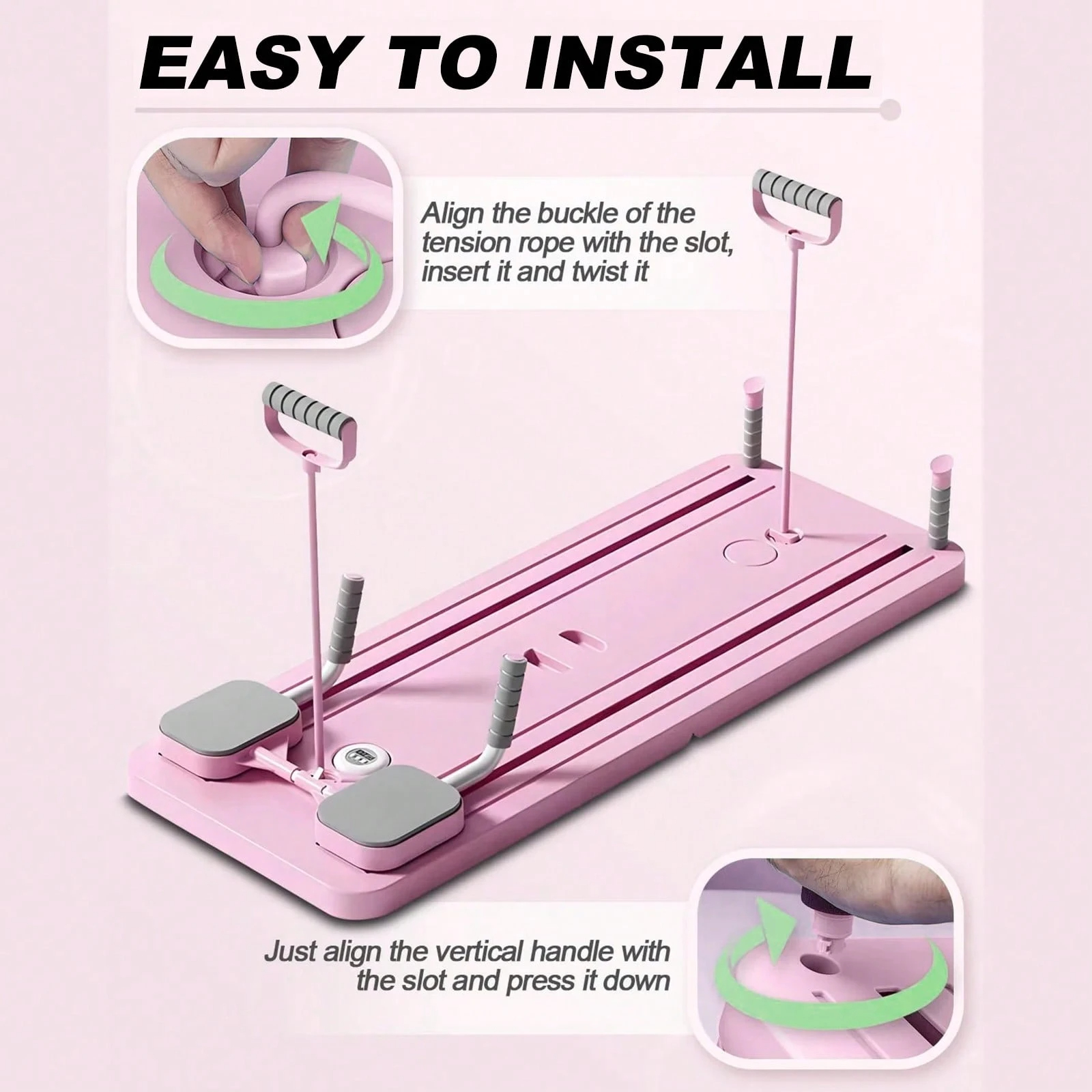 The Pilates fitness board is foldable and portable