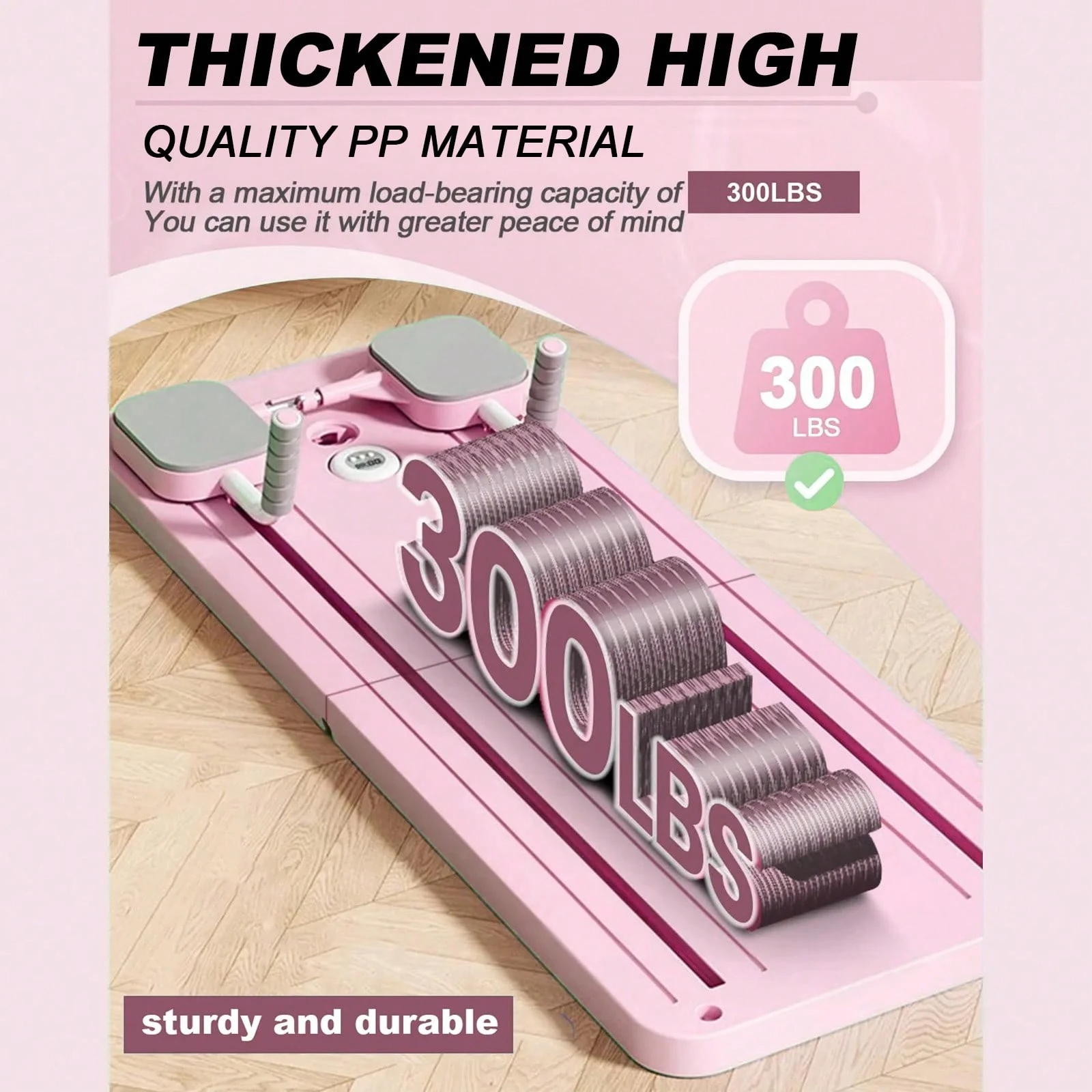 The Pilates fitness board is foldable and portable